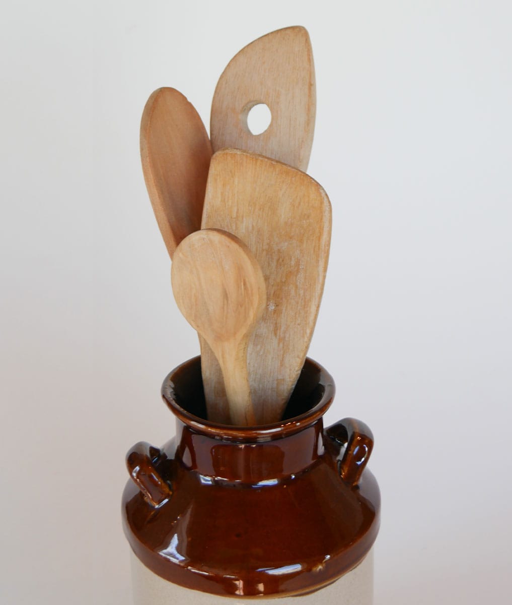 Primitive Wood Spoon Set, Farmhouse Spoons