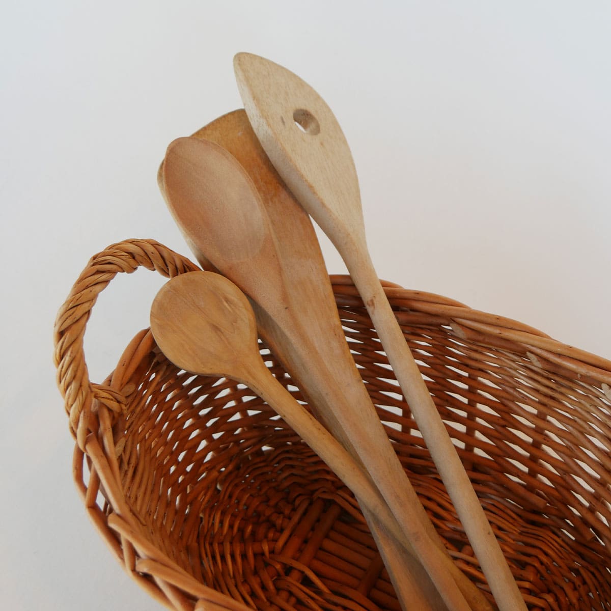 Primitive Wood Spoon Set, Farmhouse Spoons