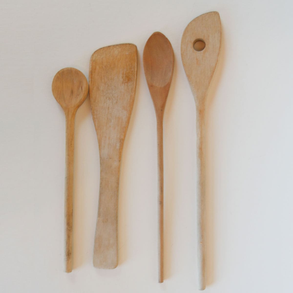 Primitive Wood Spoon Set, Farmhouse Spoons