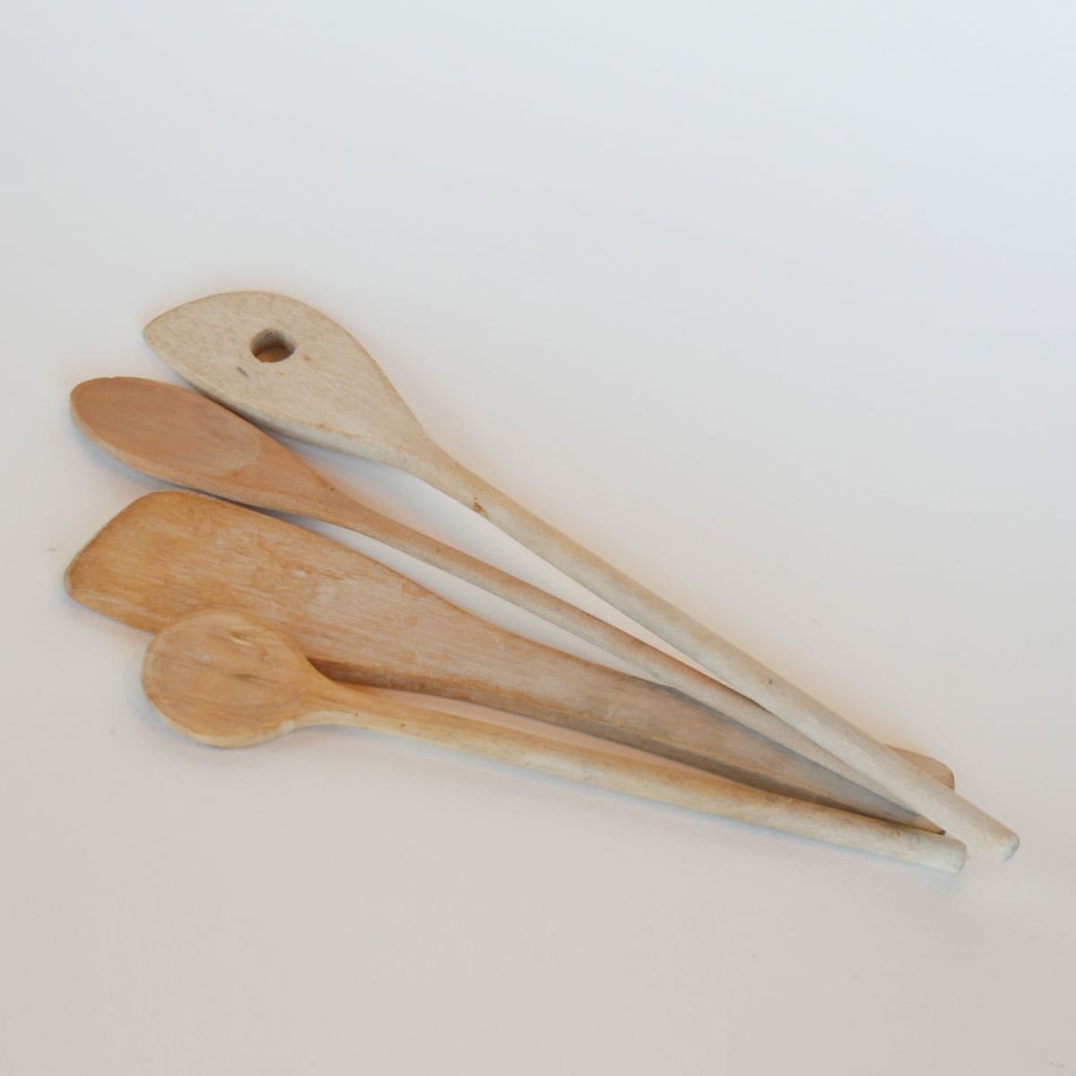 Primitive Wood Spoon Set, Farmhouse Spoons