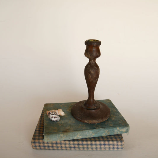 Vintage Wooden Candlestick Holder, Primitive Candlestick Holders, Vintage Candle Holders, Primitive Candleholders, Vintage Home Decor, Vintage Cottage Decor