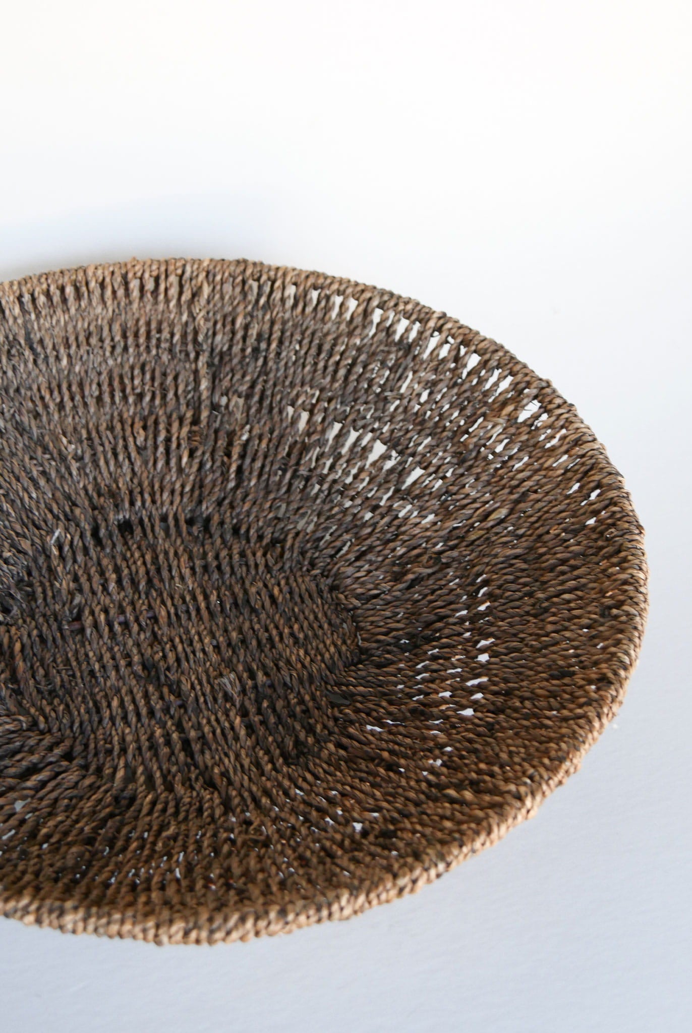VIntage Seagrass Wicker Bowl, Vintage Basket Bowl, Vintage Basket Wall, Vintage Fruit Basket, Vintage Seagrass Basket, Vintage Coastal Basket, Vintage Farmhouse Basket
