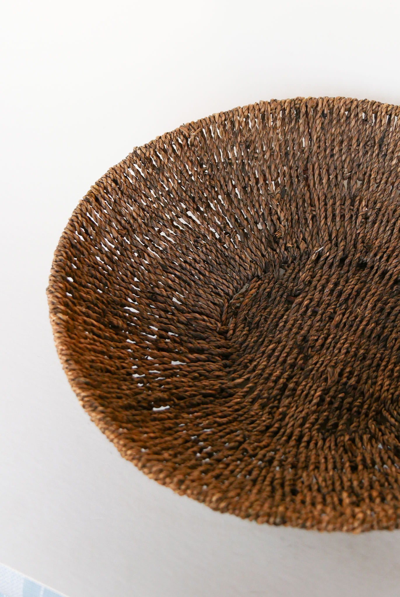 VIntage Seagrass Wicker Bowl, Vintage Basket Bowl, Vintage Basket Wall, Vintage Fruit Basket, Vintage Seagrass Basket, Vintage Coastal Basket, Vintage Farmhouse Basket