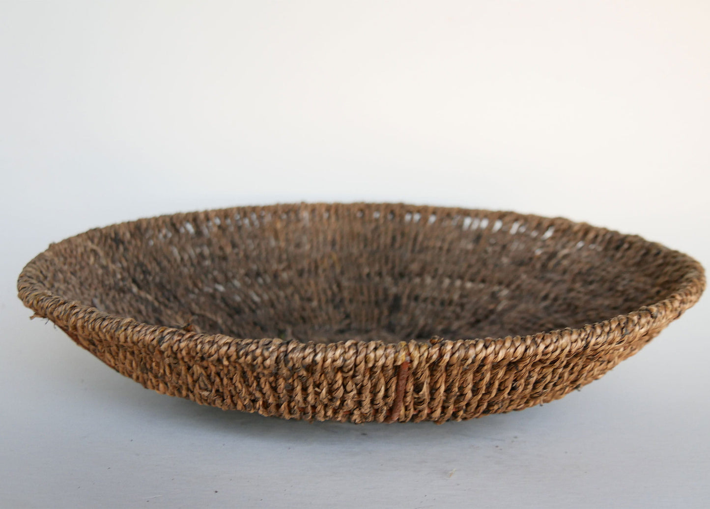 VIntage Seagrass Wicker Bowl, Vintage Basket Bowl, Vintage Basket Wall, Vintage Fruit Basket, Vintage Seagrass Basket, Vintage Coastal Basket, Vintage Farmhouse Basket