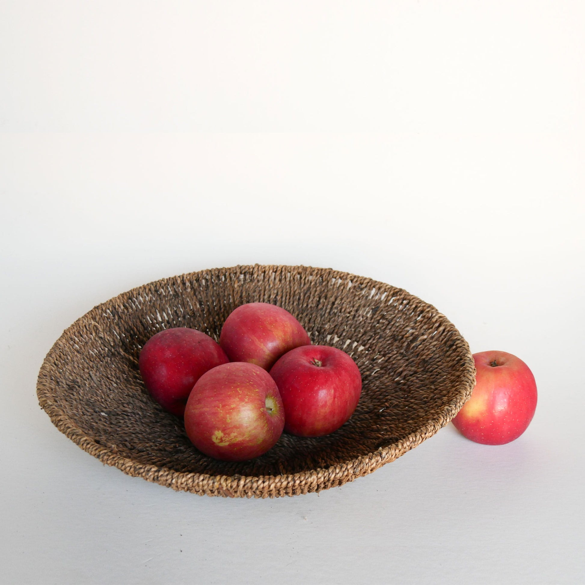 VIntage Seagrass Wicker Bowl, Vintage Basket Bowl, Vintage Basket Wall, Vintage Fruit Basket, Vintage Seagrass Basket, Vintage Coastal Basket, Vintage Farmhouse Basket