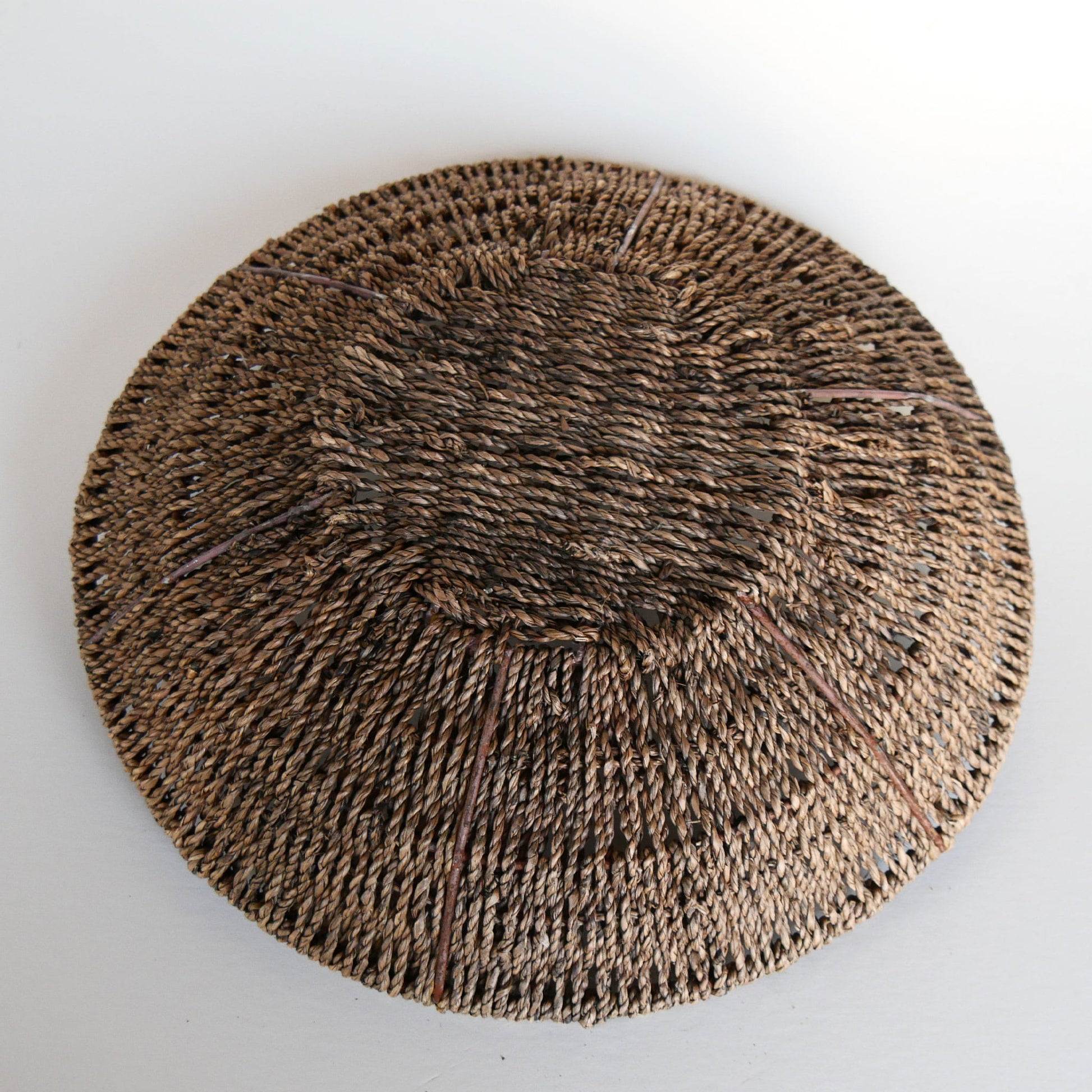 VIntage Seagrass Wicker Bowl, Vintage Basket Bowl, Vintage Basket Wall, Vintage Fruit Basket, Vintage Seagrass Basket, Vintage Coastal Basket, Vintage Farmhouse Basket