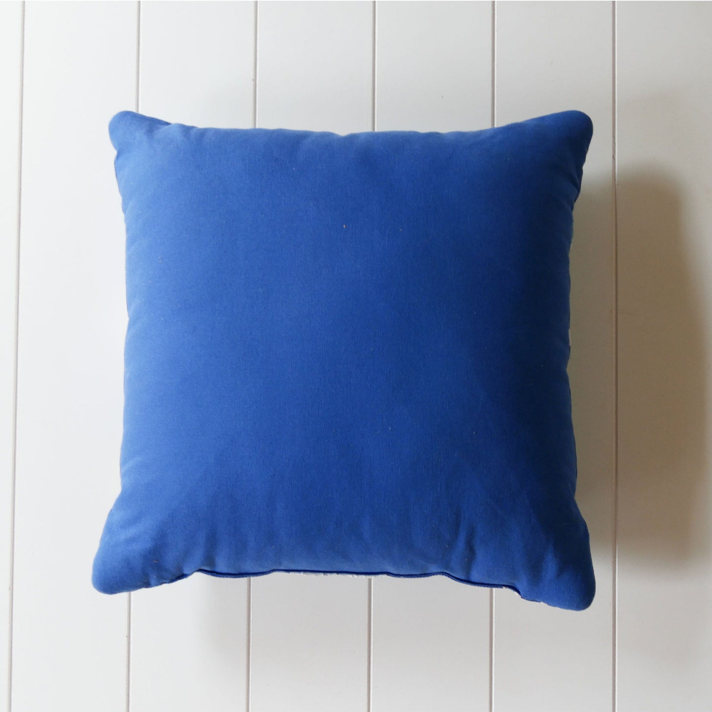 Blue Floral Accent Pillow