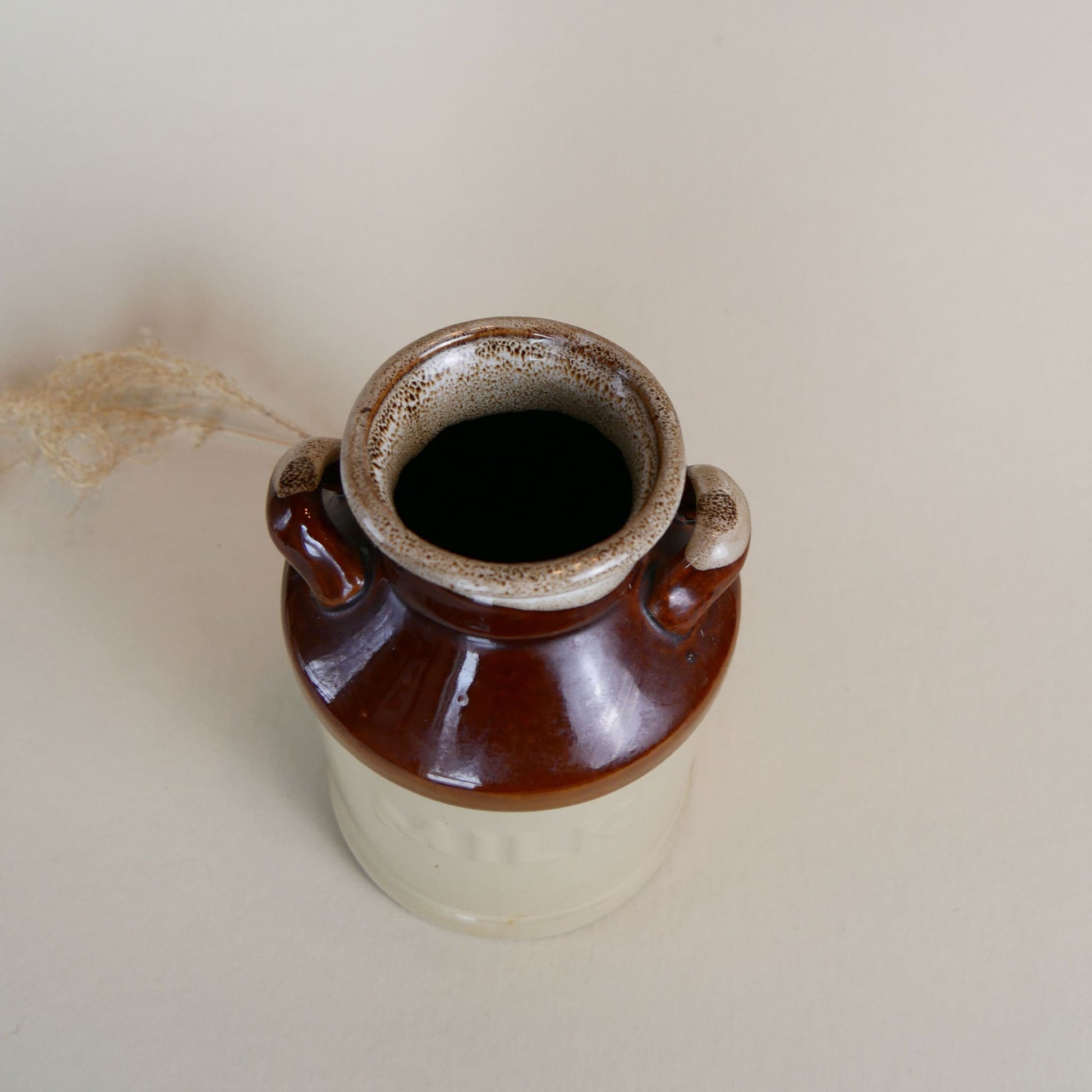 Vintage Rustic Stoneware Milk Jug Vase, Vintage Stoneware, Vintage Crocks, Vintage Kitchen DEcor, Farmhouse Kitchen Decor