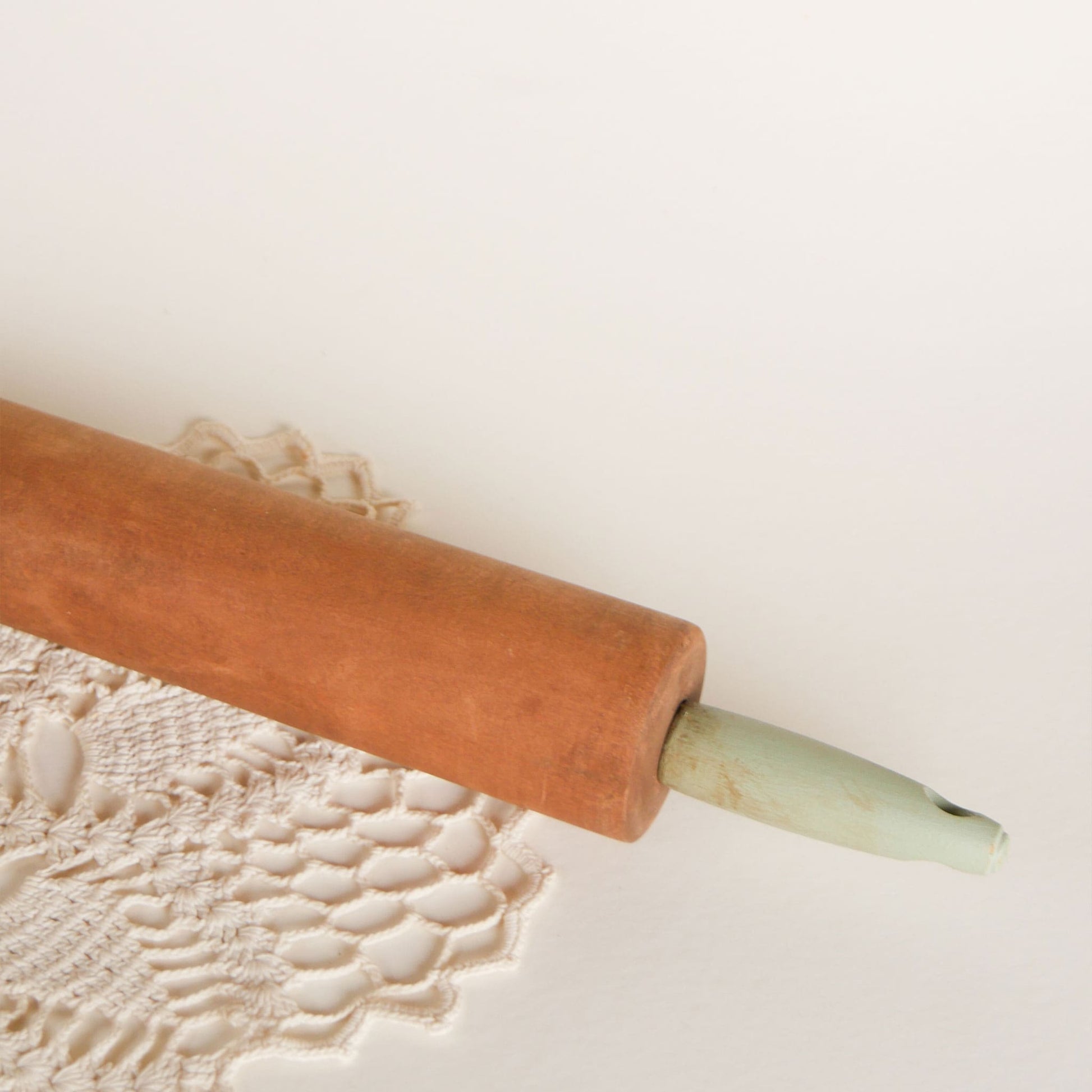 Rustic Rolling Pin with Sage Handles, Vintage Rolling Pin Green Handles, Vintage Farmhouse Kitchen Decor, Farmhouse Kitchen Rolling Pin, Farmhouse Rolling Pin