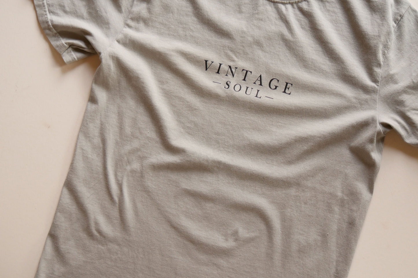 'Vintage Soul' Sage Green Relaxed Fit Shirt