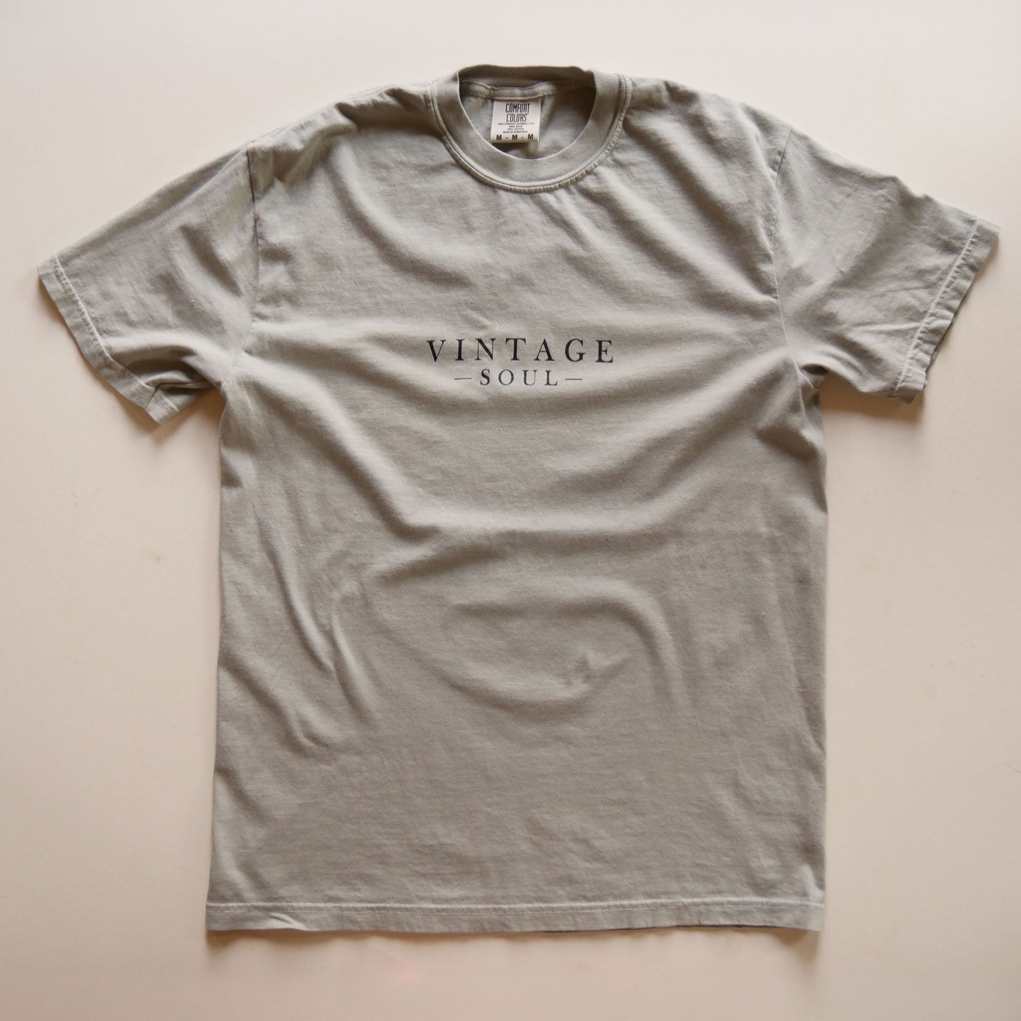 'Vintage Soul' Sage Green Relaxed Fit Shirt