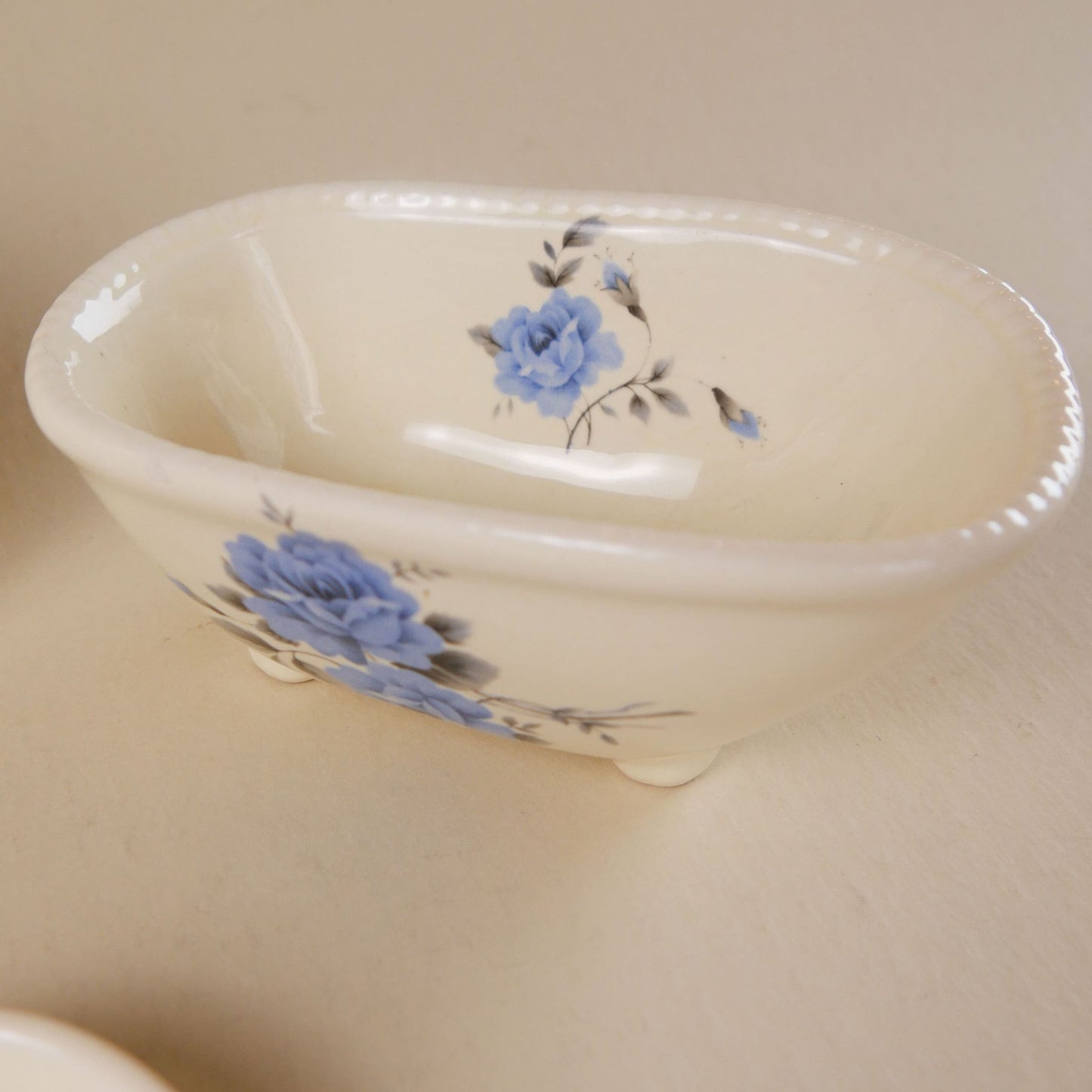 Blue Rose Flower Bathroom Vanity Set from VB Athena California (3ct.)
