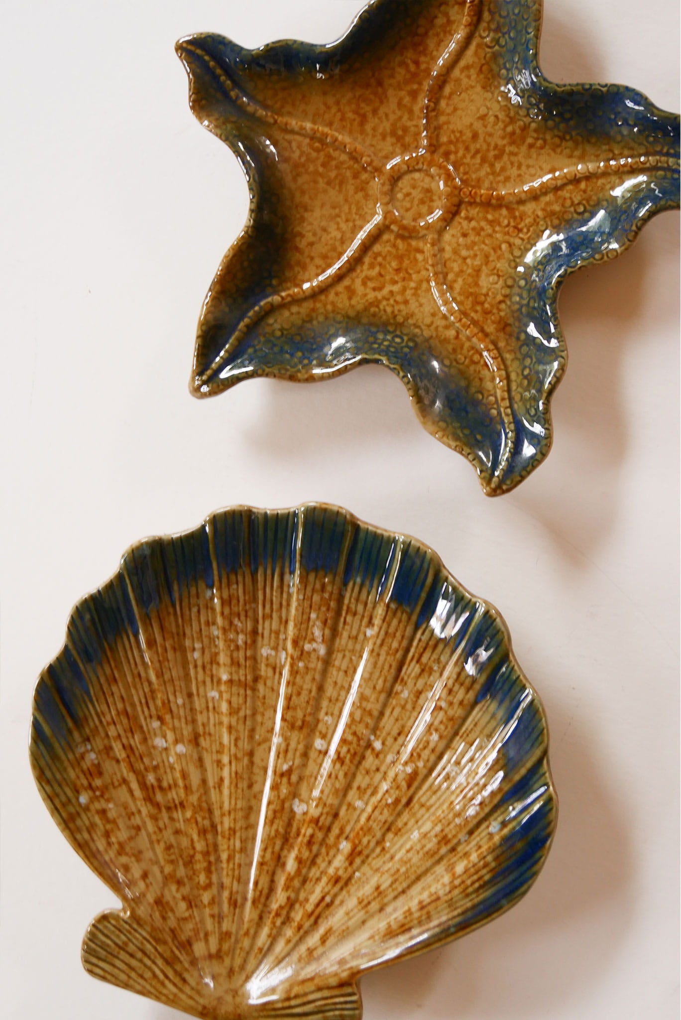 Set of 3 Vintage Coastal Ceramic Wall Plaques – Fish, Starfish & Seashell, Earthy Nautical Decor, Earthy Coastal Decor, Vintage Ceramic Fish Decor, Vintage Fish Plate, Vintage Fish and Shell Plates, Vintage Coastal Plate Wall, Vintage Nautical Plate Wall