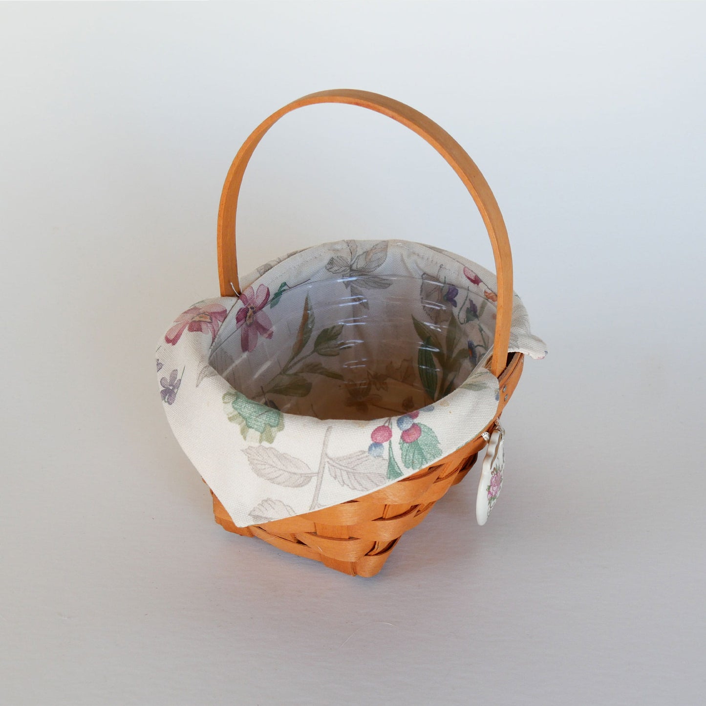 Longaberger "Horizon of Hope" Basket, Vintage Longaberger Small Picnic Basket, Vintage Wicker Easter Basket, Vintage Longaberger, Vintage Handle Basket, Vintage Wicker Decor