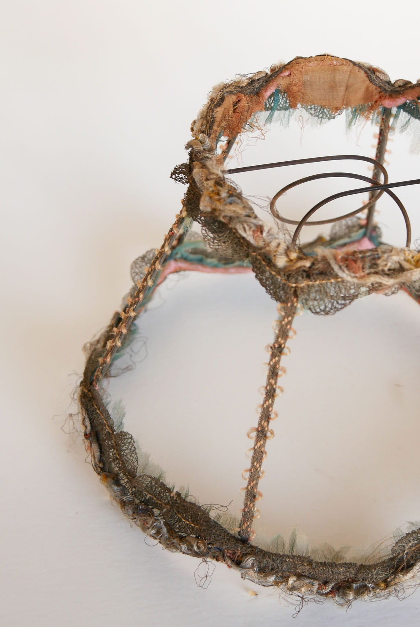 Small Vintage Art Nouveau, French-Style Lamp Shade, Vintage Art Nouveau Lamp Shade, Vintage French Lamp Shade, French Lamp Shade, Shabby Chic Lamp Shade