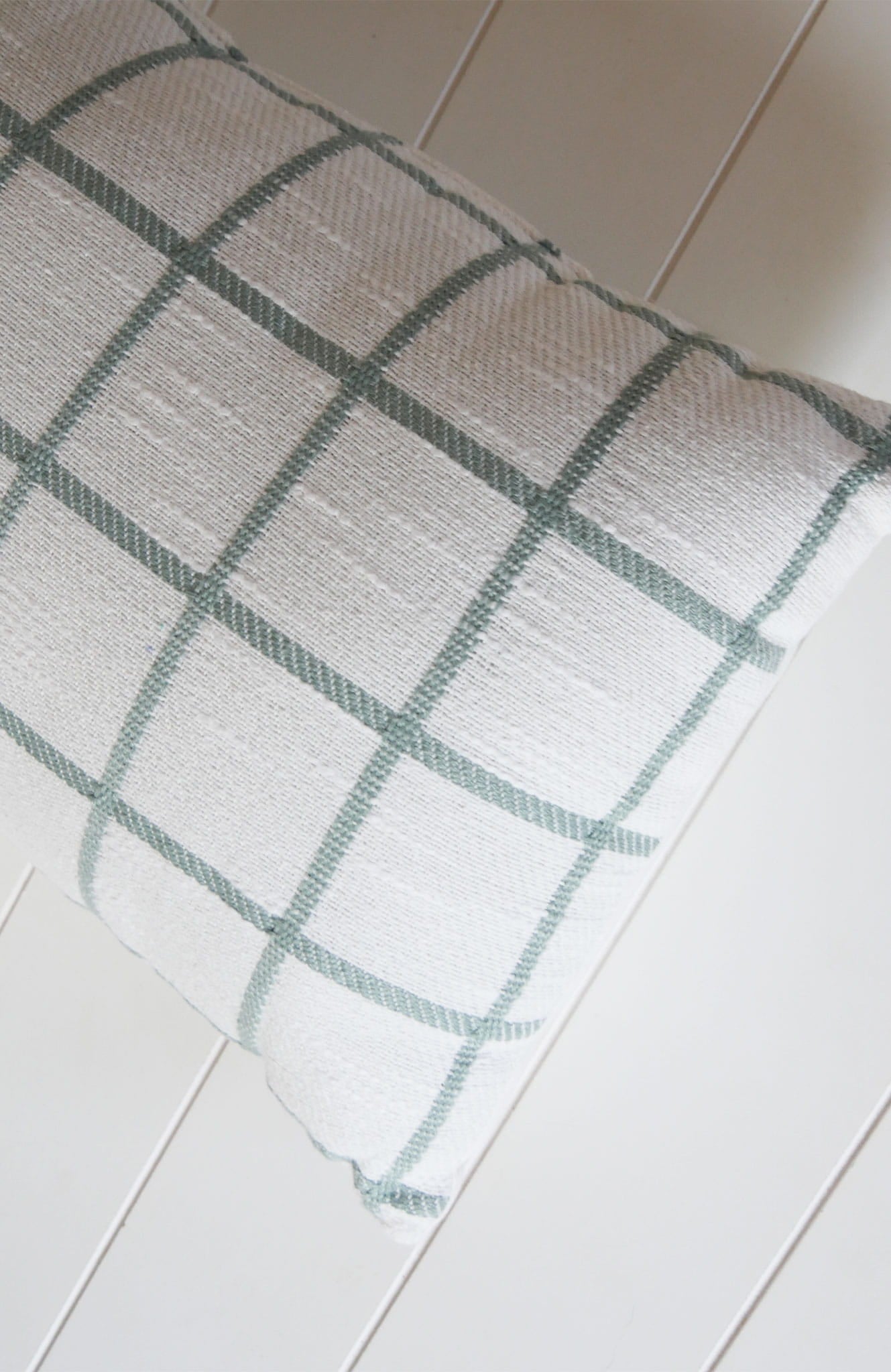 Rectangle Teal Stripe Accent Pillow, Cottagecore Throw Pillow, Farmhouse Throw Pillow, Nautical Throw Pillow, Coastal Throw Pillow