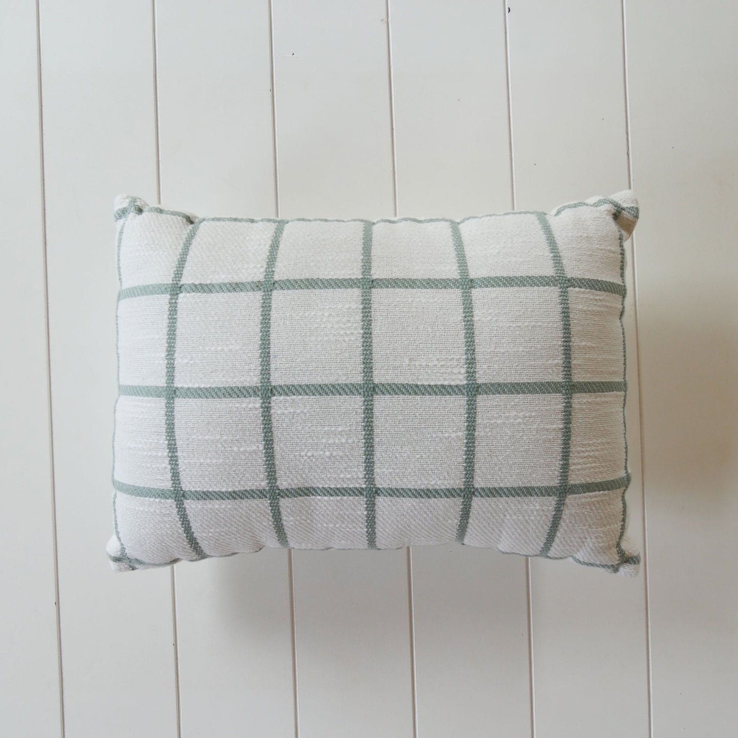 Rectangle Teal Stripe Accent Pillow, Cottagecore Throw Pillow, Farmhouse Throw Pillow, Nautical Throw Pillow, Coastal Throw Pillow
