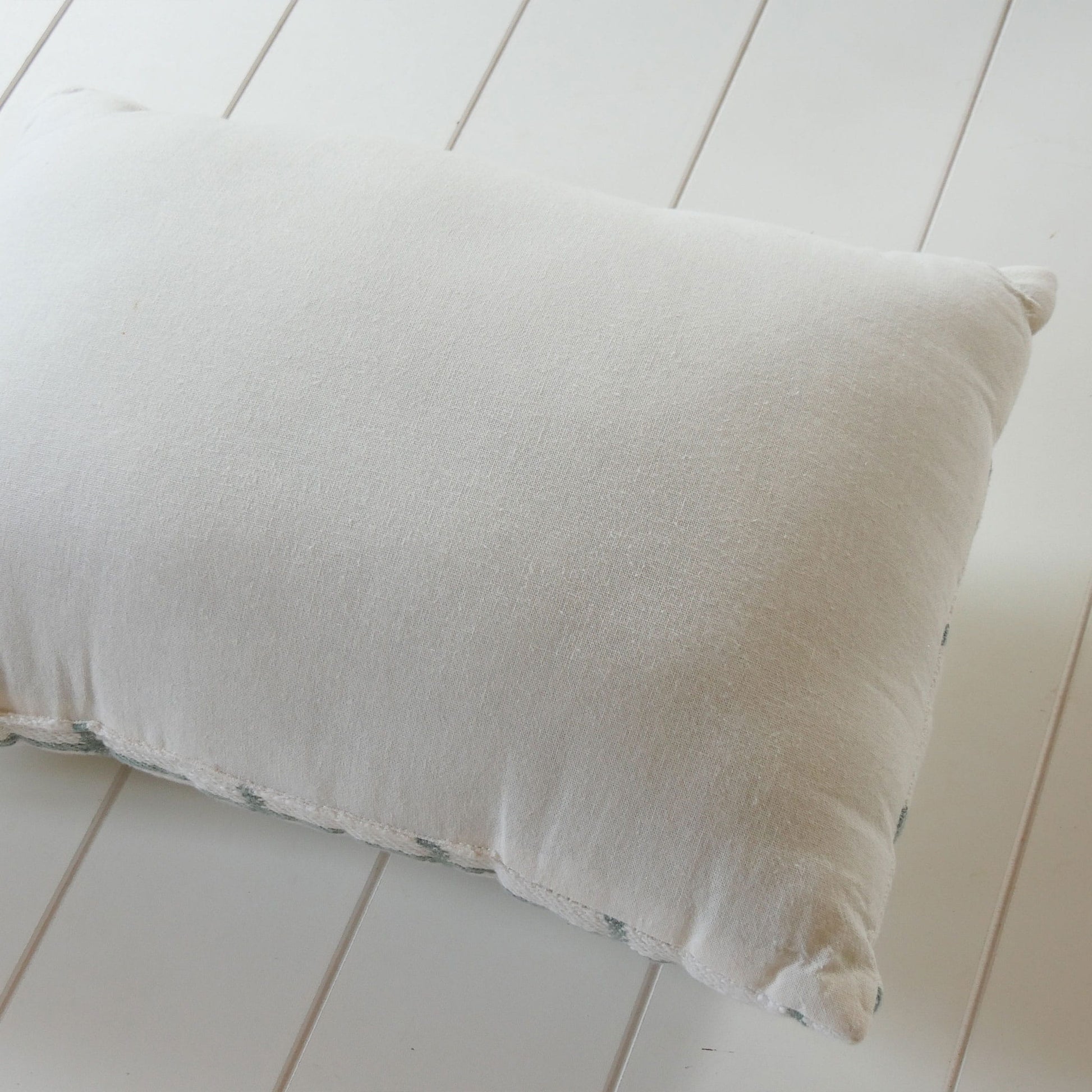 Rectangle Teal Stripe Accent Pillow, Cottagecore Throw Pillow, Farmhouse Throw Pillow, Nautical Throw Pillow, Coastal Throw Pillow