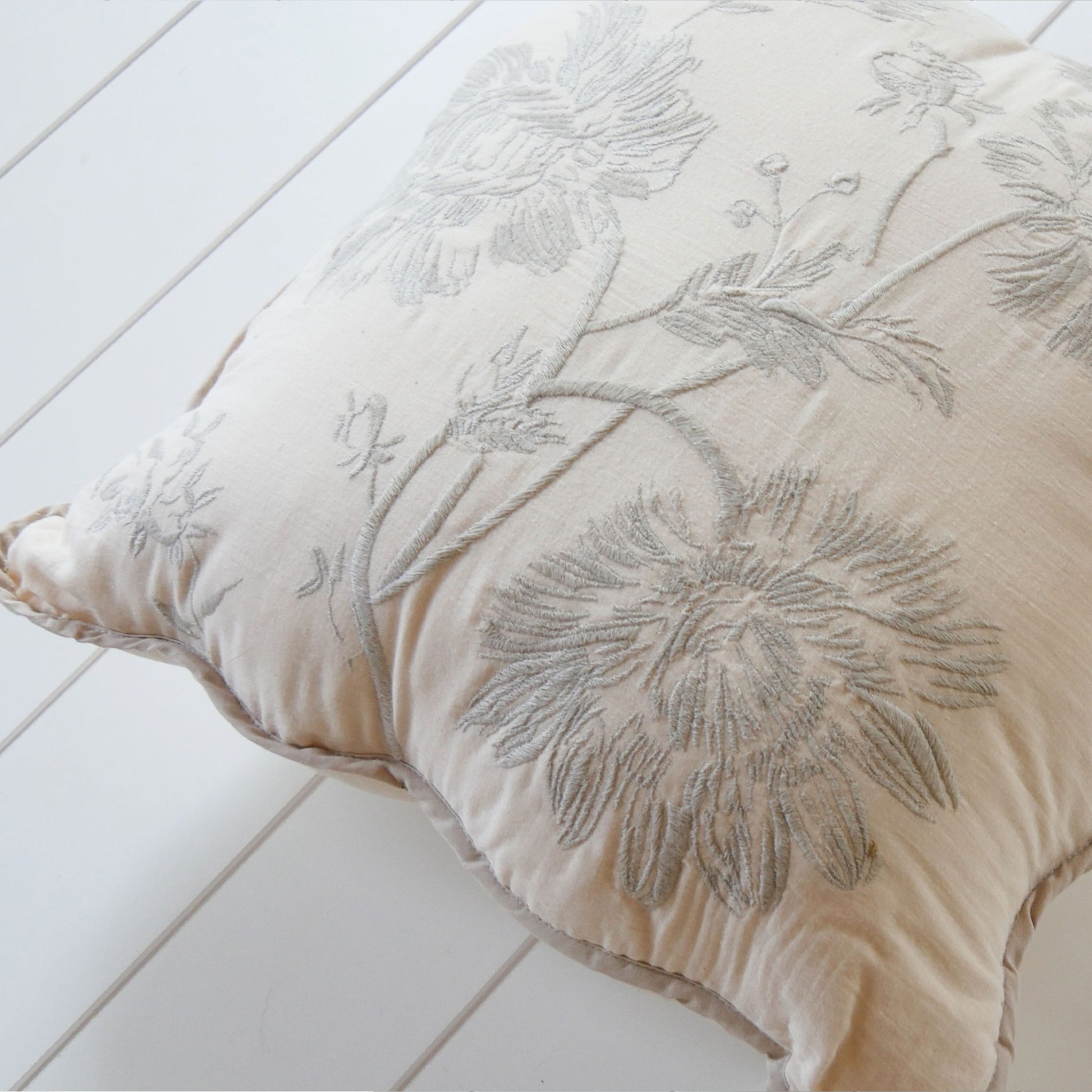 Vintage Teal Floral Detail Accent Pillow, Floral Throw Pillow, Vintage Floral Accent Pillow, Cottage Throw Pillow, Cottagecore Floral ACcent Pillow