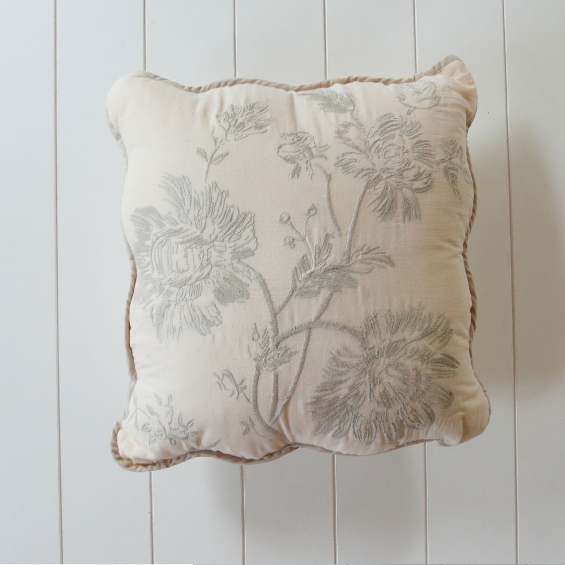 Vintage Teal Floral Detail Accent Pillow, Floral Throw Pillow, Vintage Floral Accent Pillow, Cottage Throw Pillow, Cottagecore Floral ACcent Pillow
