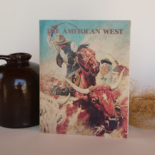 1977 The American West Magazine, "Cutting Out" Cover by N.C. Wyeth Cover, Vintage Western Decor, Vintage Farmhouse Decor, Vintage Western Books