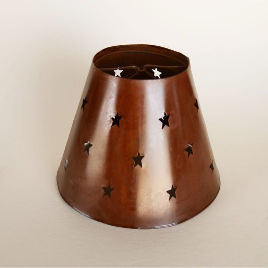 Vintage Metal Stars Lamp Shade, Vintage Stars Lamp Shade, Vintage metal Table Lamp Shade, Vintage Metal Table Shade with Stars