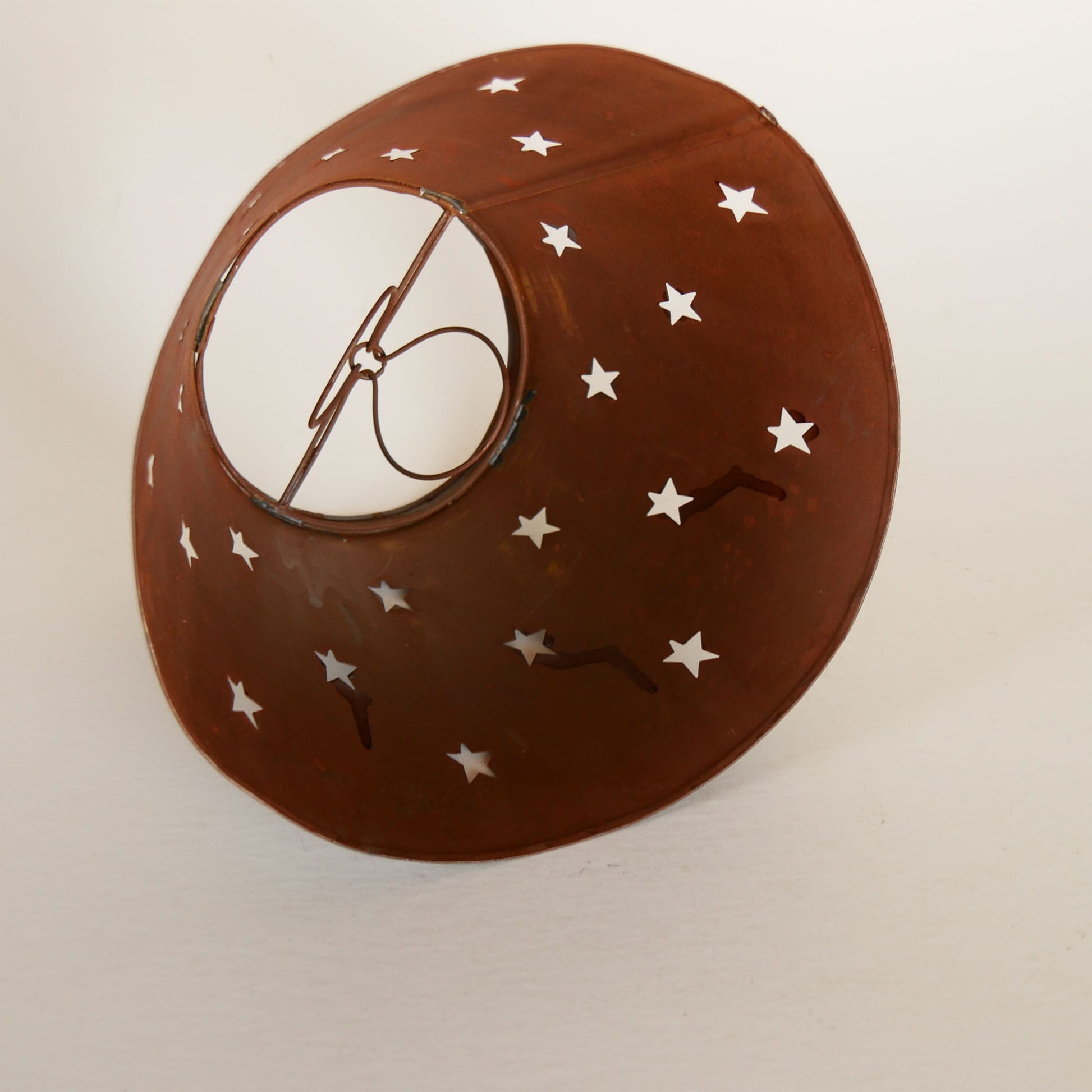 Vintage Metal Stars Lamp Shade, Vintage Stars Lamp Shade, Vintage metal Table Lamp Shade, Vintage Metal Table Shade with Stars