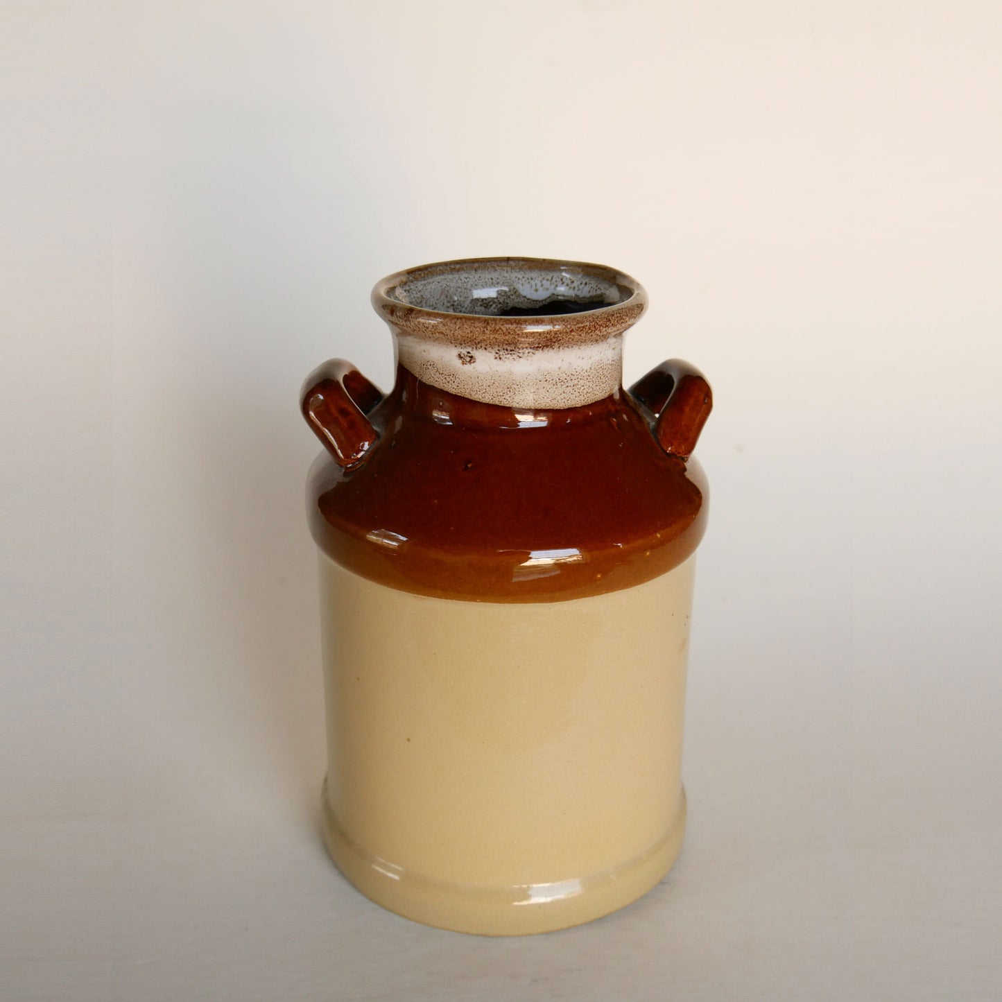 Vintage Rustic Stoneware Milk Jug Vase, Vintage Stoneware, Vintage Crocks, Vintage Kitchen DEcor, Farmhouse Kitchen Decor