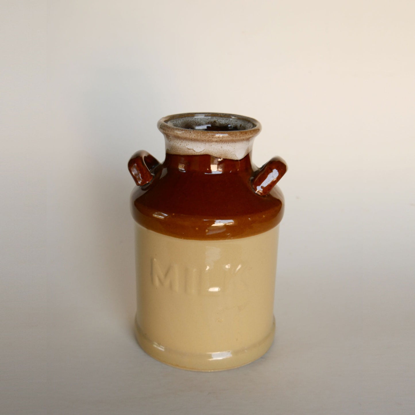 Vintage Rustic Stoneware Milk Jug Vase, Vintage Stoneware, Vintage Crocks, Vintage Kitchen DEcor, Farmhouse Kitchen Decor