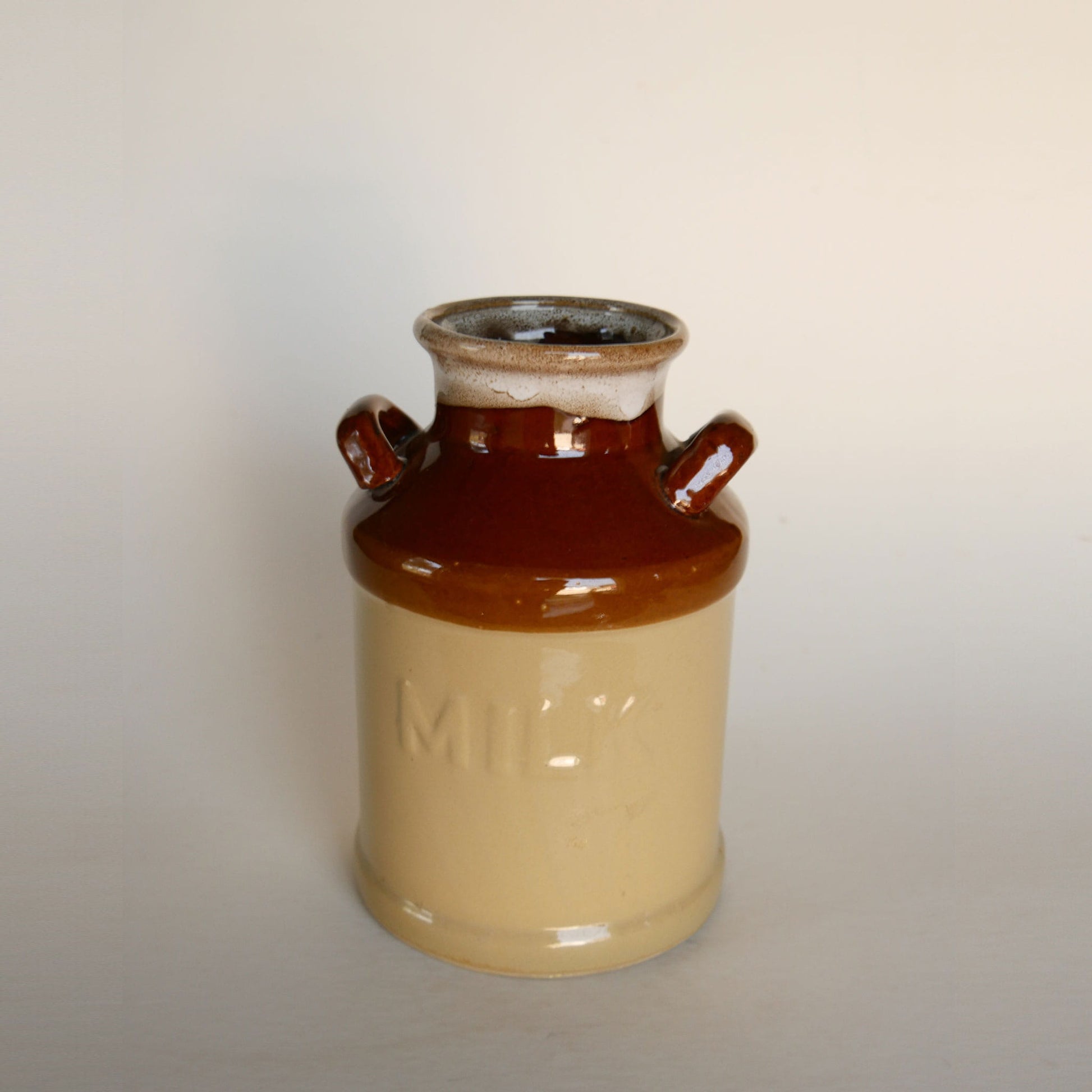 Vintage Rustic Stoneware Milk Jug Vase, Vintage Stoneware, Vintage Crocks, Vintage Kitchen DEcor, Farmhouse Kitchen Decor