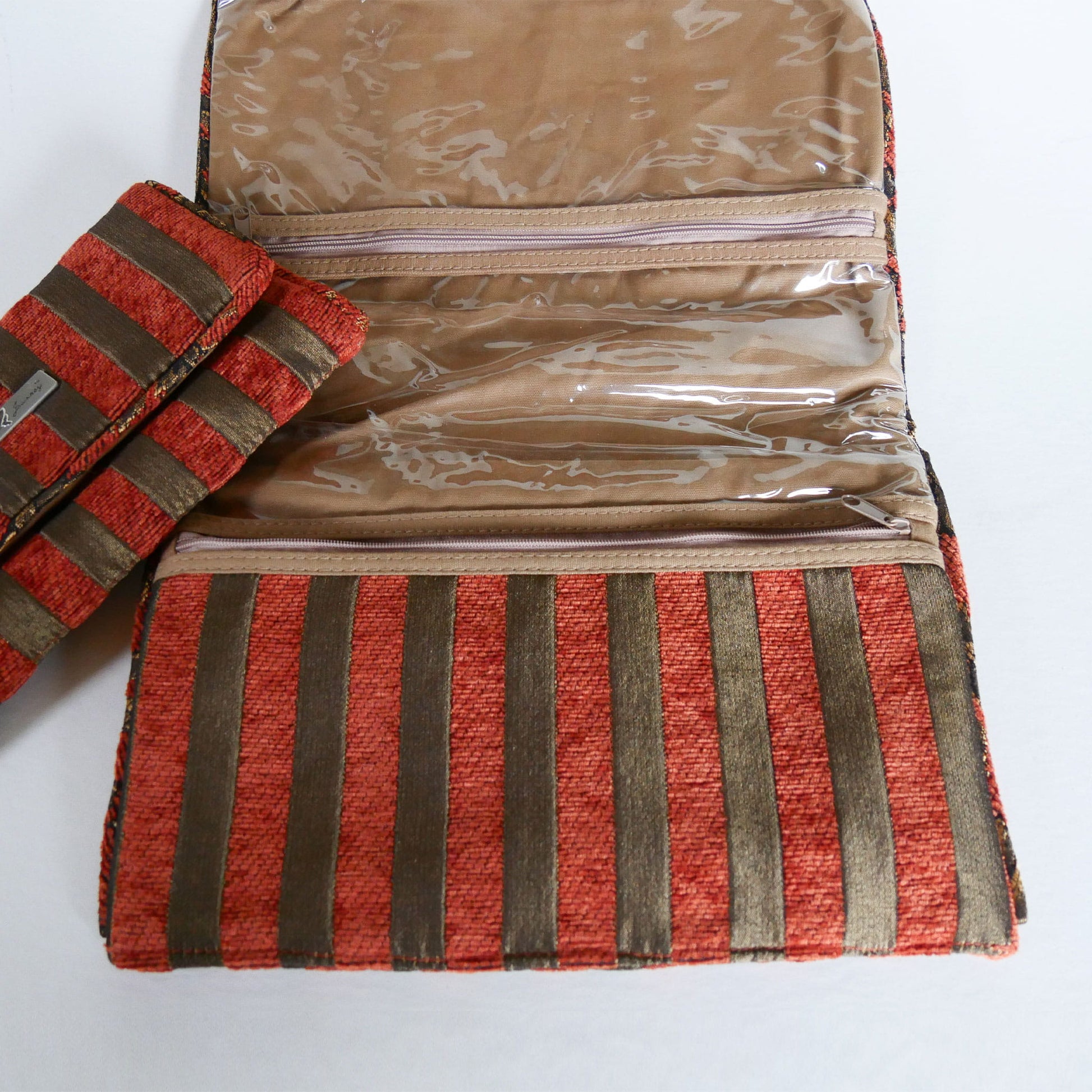 Vintage Isabella's Journey Hanging Tapestry Toiletry Bag, Vintage Tapestry Bag, Vintage Tapestry Handbag, Tapestry Toiletry Bag, Tapestry Traveling Bag