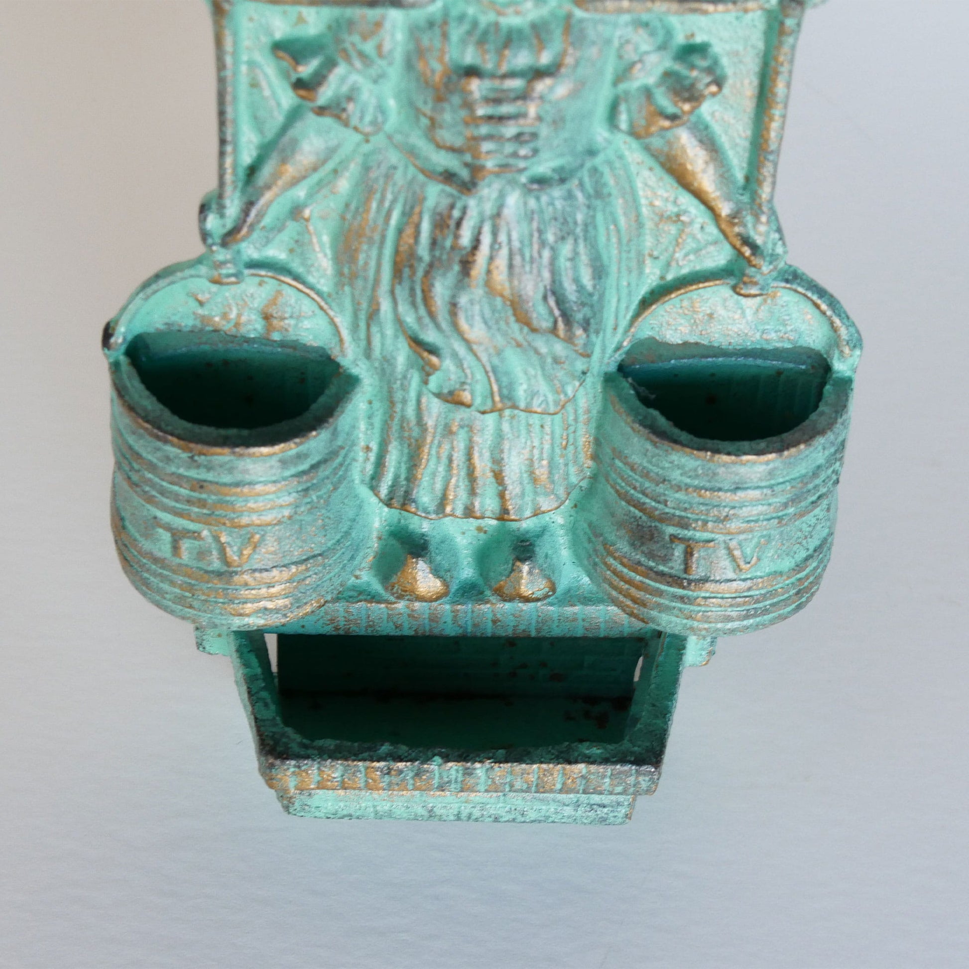 Vintage Turquoise Cast Iron Dutch Girl Matchstick Holder, Iron Dutch Wall Pocket, Vintage Dutch Decor, Vintage Folk Decor, Vintage Folk Wall Decor, Vintage Cast Iron Matchstick Holder, Vintage Folk Decor, Vintage Home Decor