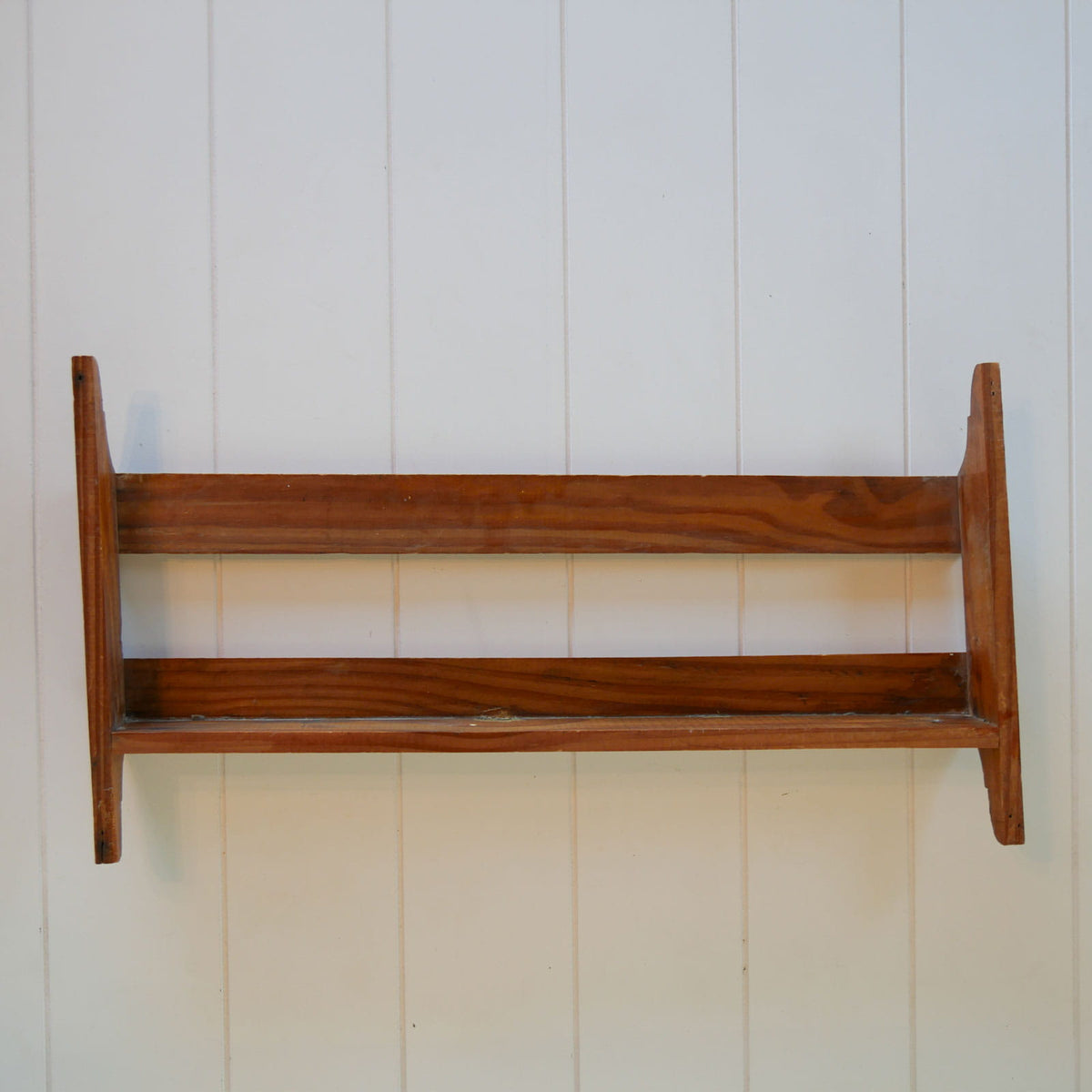 Vintage Wooden Church Pew Hymnal Holder, Primitive Wall Decor, Vintage Wood Dish Holder, Vintage Wood Wall Shelf, Primitive Wall Shelf