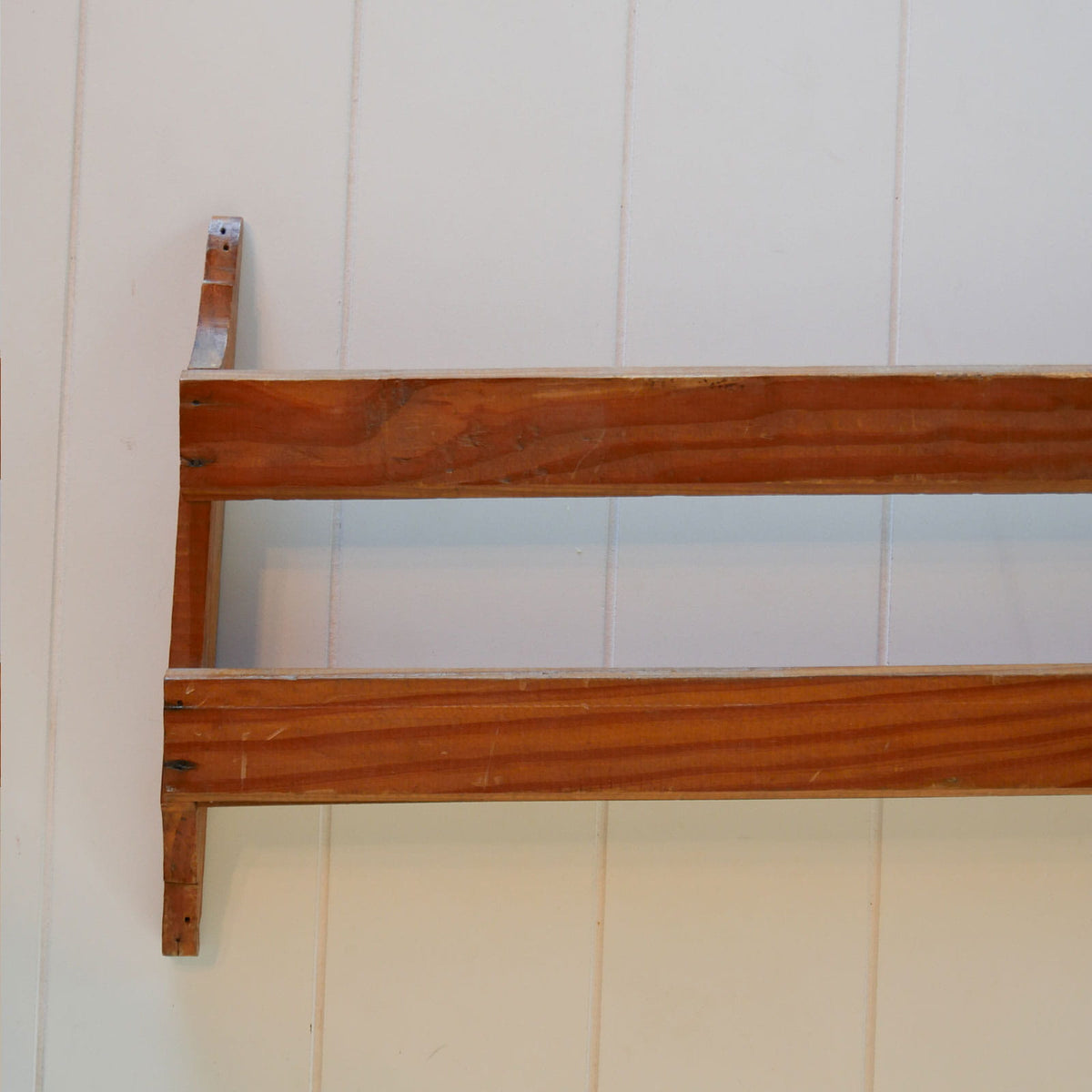 Vintage Wooden Church Pew Hymnal Holder, Primitive Wall Decor, Vintage Wood Dish Holder, Vintage Wood Wall Shelf, Primitive Wall Shelf