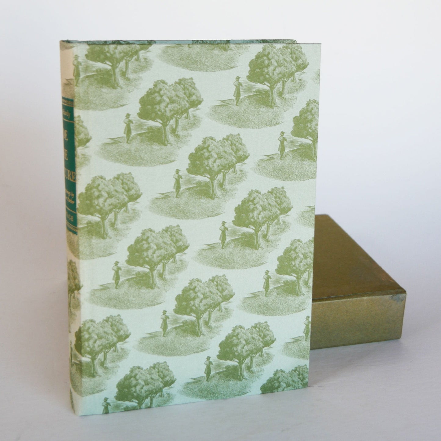 1969 Jude The Obscure by Thomas Hardy with Case, Green Coffee Table BOok, Vintage Books, Vintage Green Books, Vintage Home DEcor