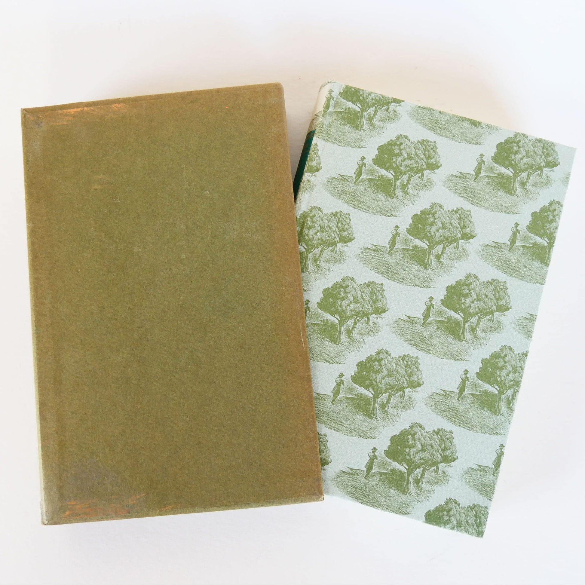 1969 Jude The Obscure by Thomas Hardy with Case, Green Coffee Table BOok, Vintage Books, Vintage Green Books, Vintage Home DEcor