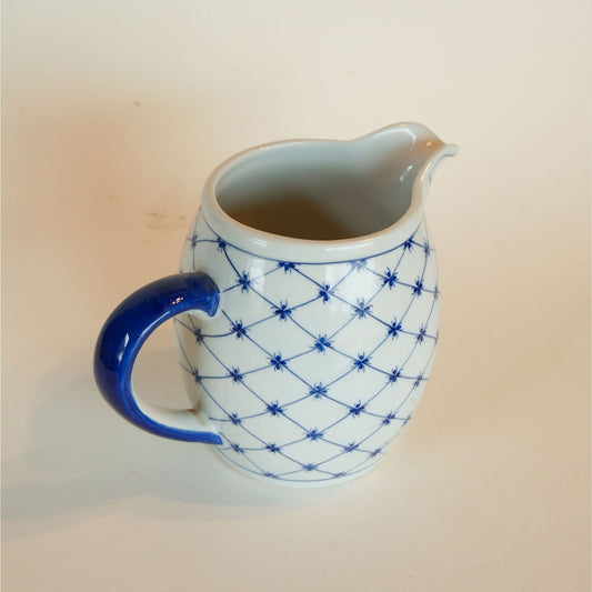 Vintage Andrea by Sadek Blue and White Pitcher