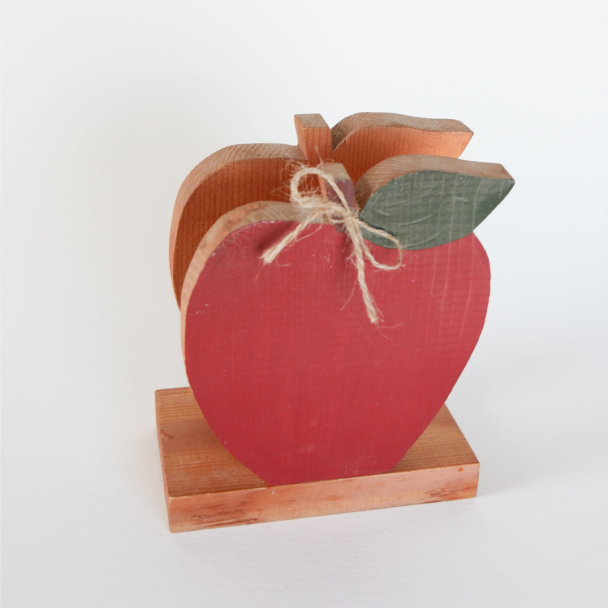 Vintage Wood Apple Napkin Holder, COuntry Kitchen Decor, Vintage Country Kitchen Decor, Apple Kitchen Decor, Vintage Apple Decor, Vintage Kitchen Decor, Vintage HOme Decor