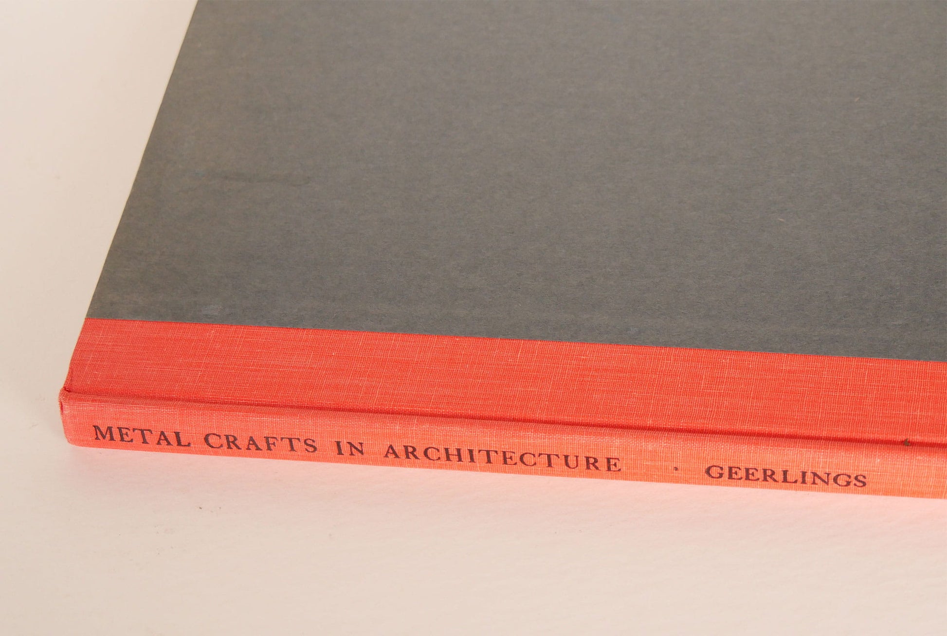 Vintage Orange and Gray Architecture Coffee Table Book, VIntage Coffee Table Book, Vintage Gray and Orange Coffee Table Book, Vintage Architecture Book