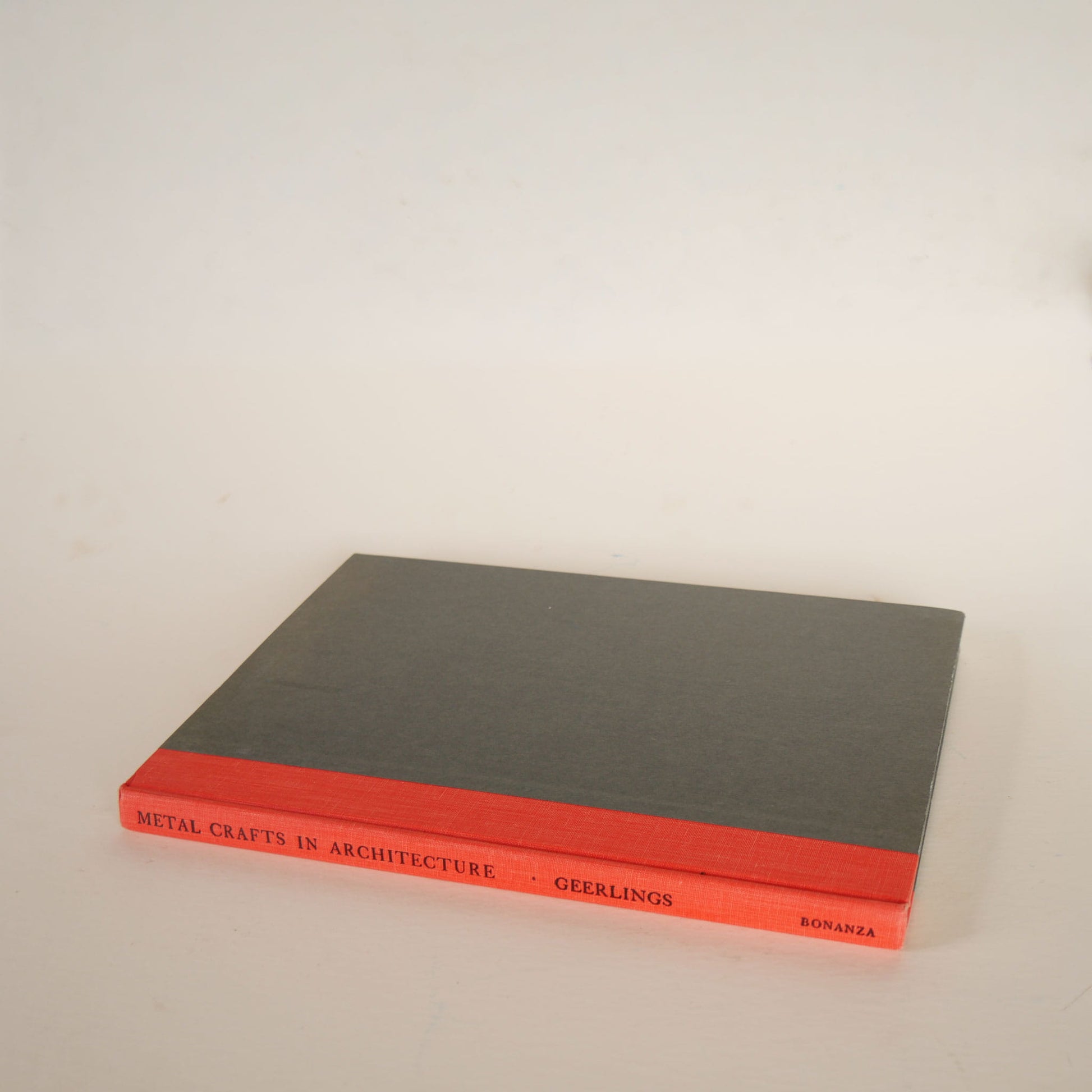 Vintage Orange and Gray Architecture Coffee Table Book, VIntage Coffee Table Book, Vintage Gray and Orange Coffee Table Book, Vintage Architecture Book
