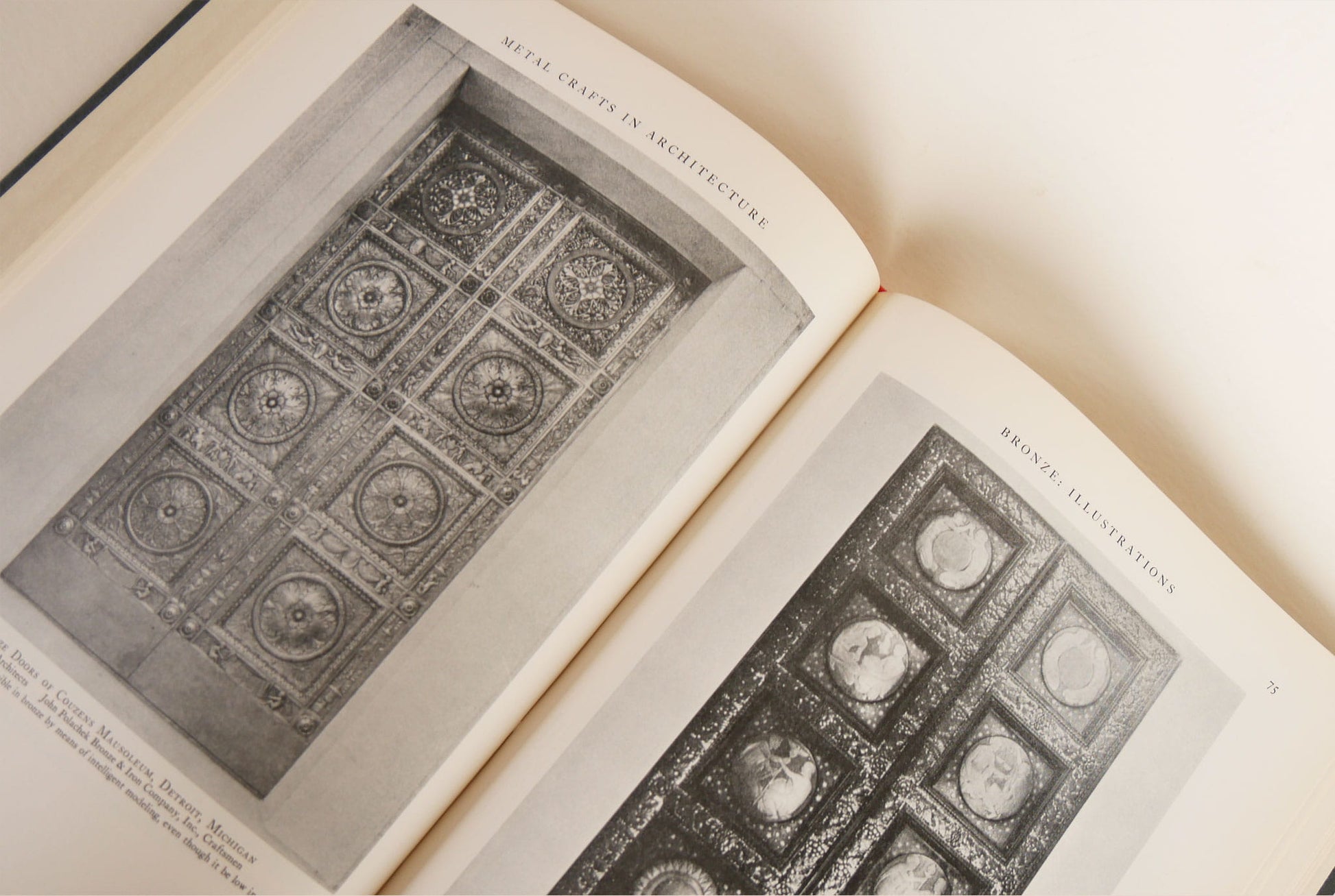 Vintage Orange and Gray Architecture Coffee Table Book, VIntage Coffee Table Book, Vintage Gray and Orange Coffee Table Book, Vintage Architecture Book