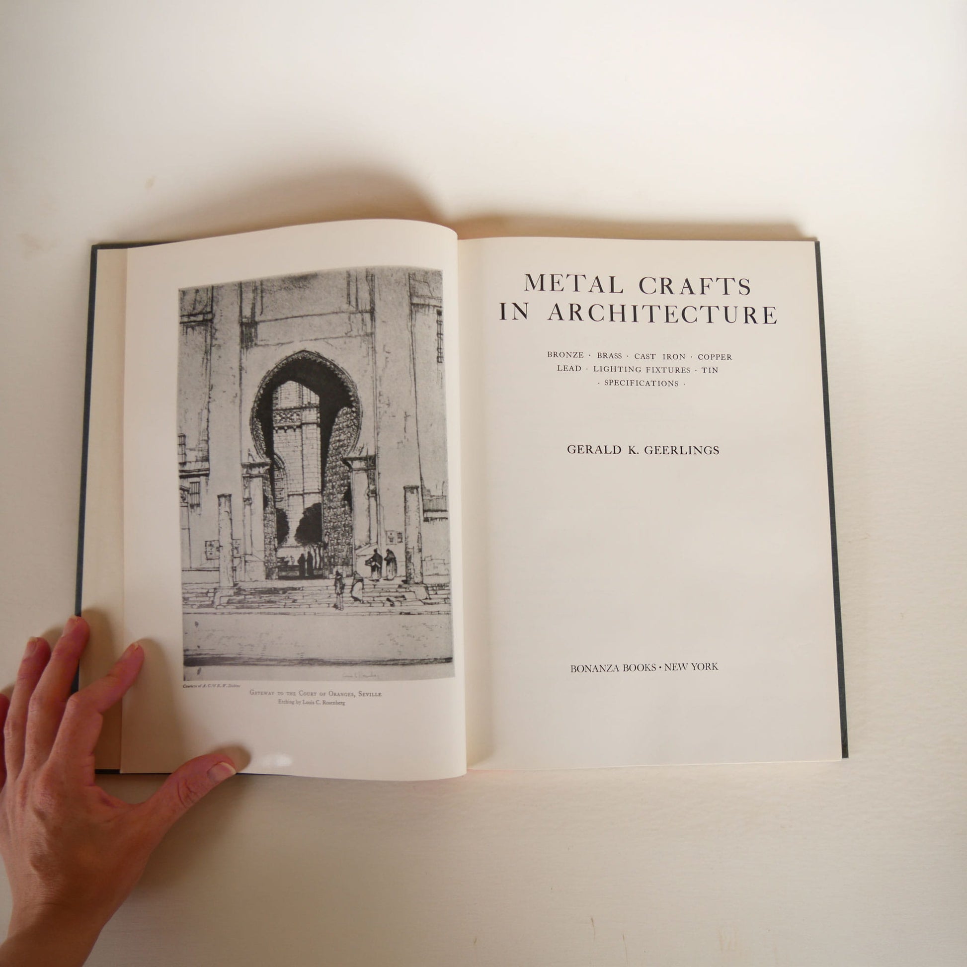Vintage Orange and Gray Architecture Coffee Table Book, VIntage Coffee Table Book, Vintage Gray and Orange Coffee Table Book, Vintage Architecture Book