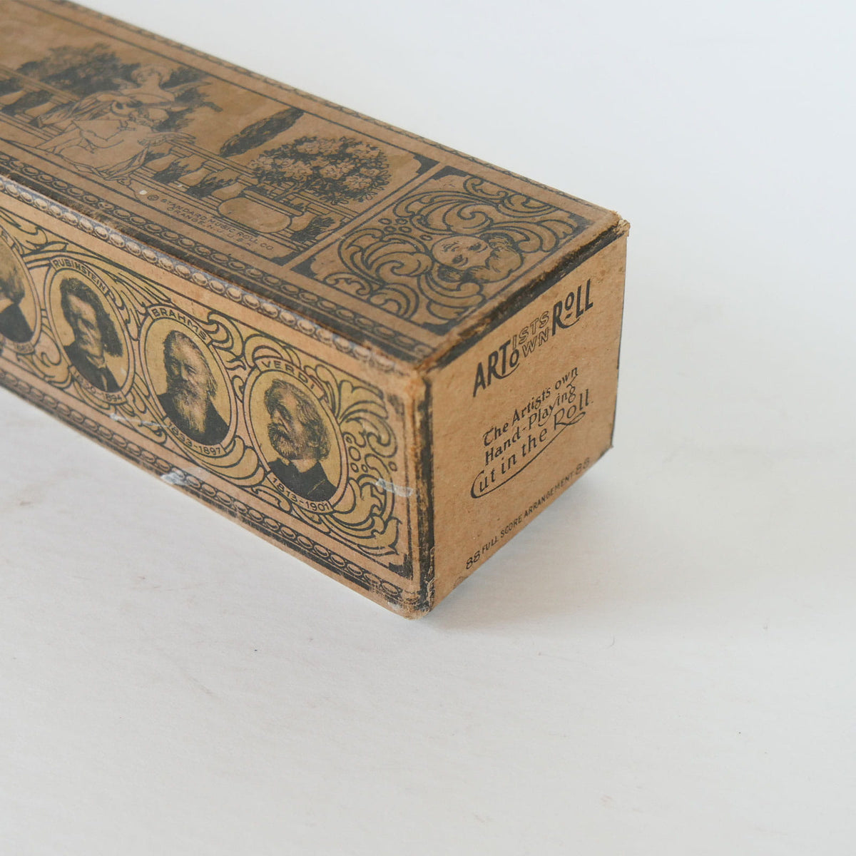 Vintage Arto Word Roll Box, Antique Piano Music Scroll, Antique Music Scroll, Vintage Music Scroll, Vintage Piano Music Sheet, Vintage Piano Music Scroll, Antique Piano Music Sheet