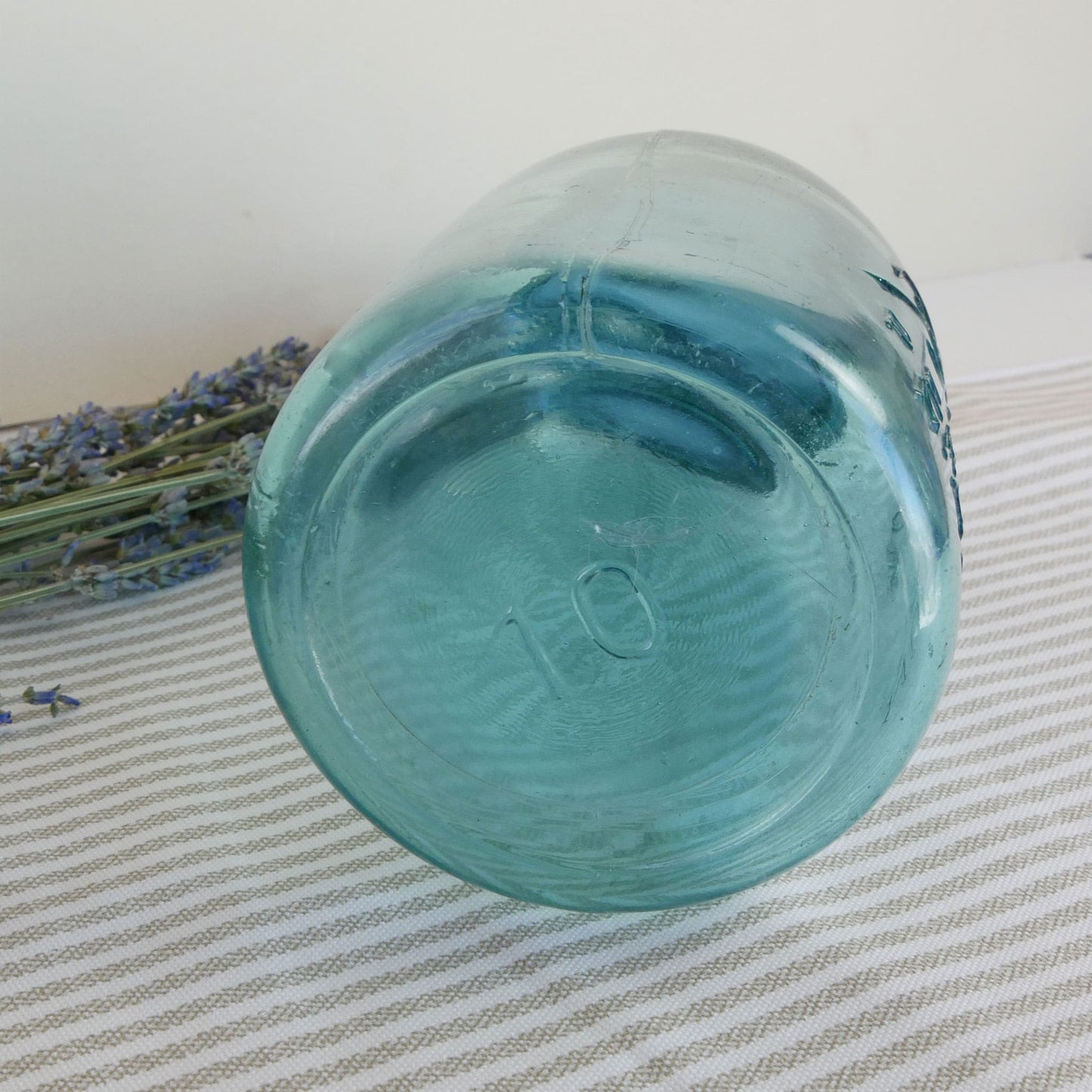 Blue Quart Ball Mason Jar with Zinc Lid, Vintage Blue Ball Jar
