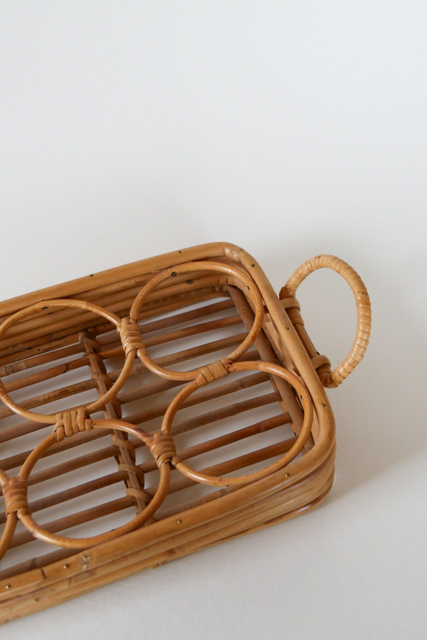Vintage Bamboo Drink Tray, MCM Bamboo Tray, Vintage Wicker Tray, Wicker Drink Tray, Bamboo Drink Tray, Vintage Tray, Vintage Wicker Tray, Vintage MCM Tray, Vintage Home Decor