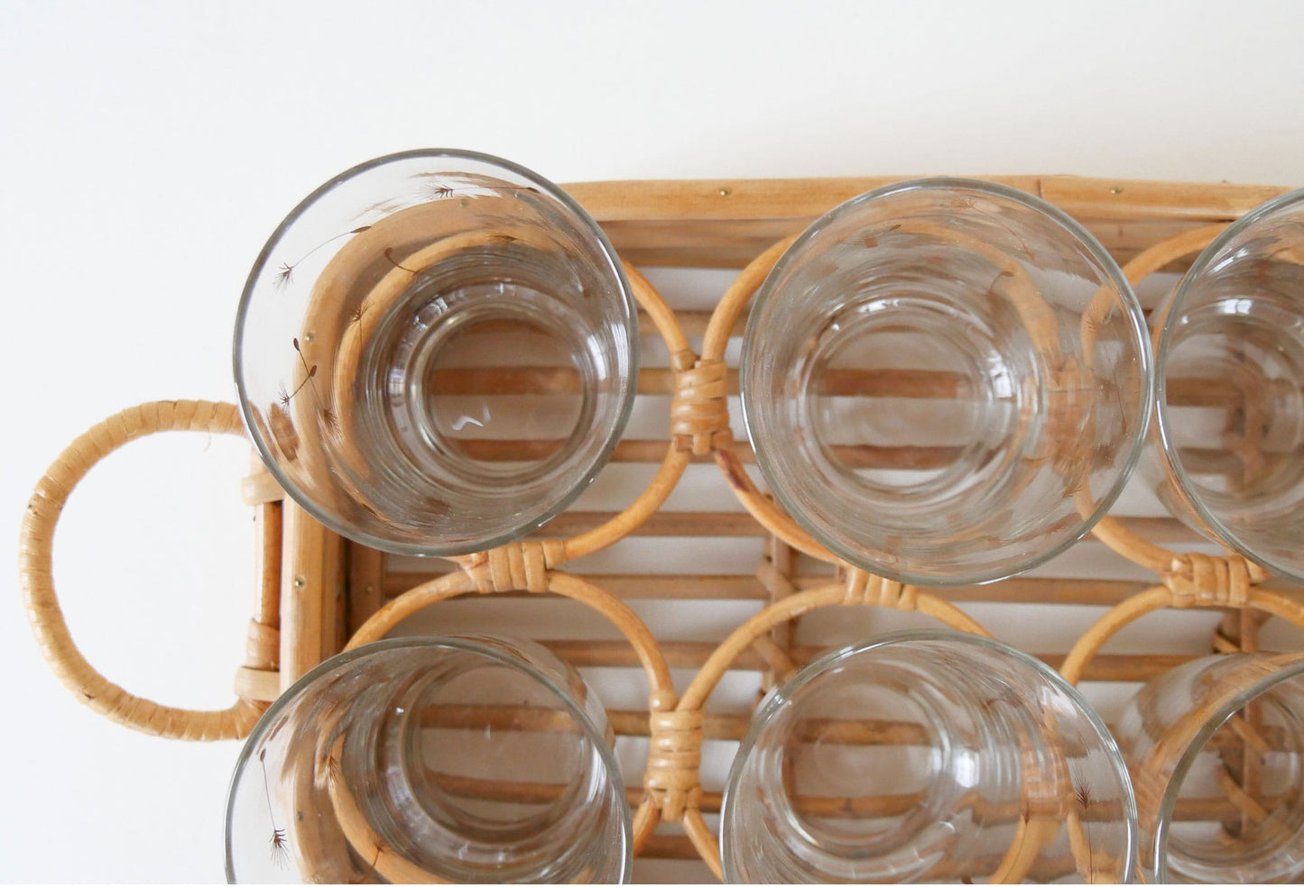 Vintage Bamboo Drink Tray, MCM Bamboo Tray, Vintage Wicker Tray, Wicker Drink Tray, Bamboo Drink Tray, Vintage Tray, Vintage Wicker Tray, Vintage MCM Tray, Vintage Home Decor