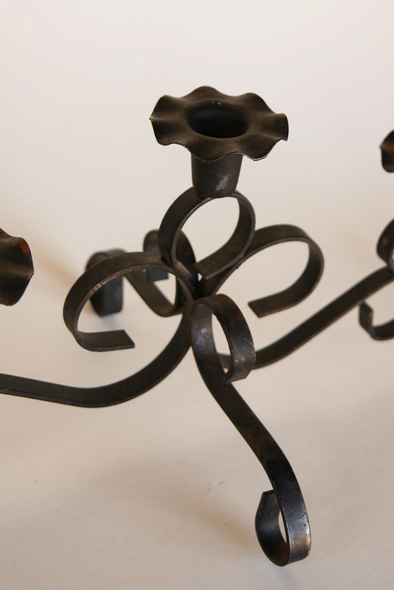 Black Iron candelabra, Vintage Black candelabra, Vintage Metal candelabra, Vintage Black Metal candelabra, Vintage Wrought Iron candelabra, Vintage Iron candelabra