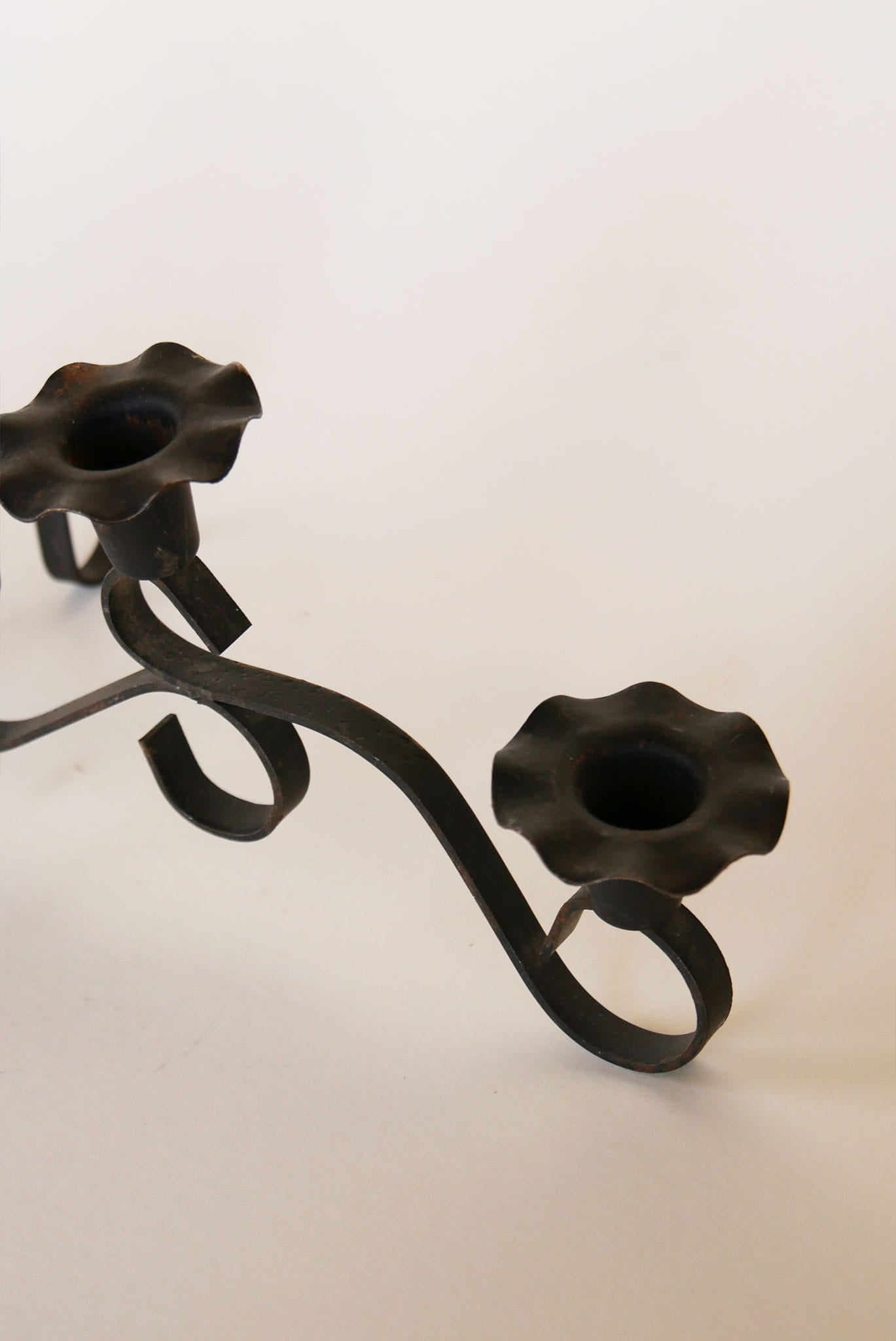 Black Iron candelabra, Vintage Black candelabra, Vintage Metal candelabra, Vintage Black Metal candelabra, Vintage Wrought Iron candelabra, Vintage Iron candelabra