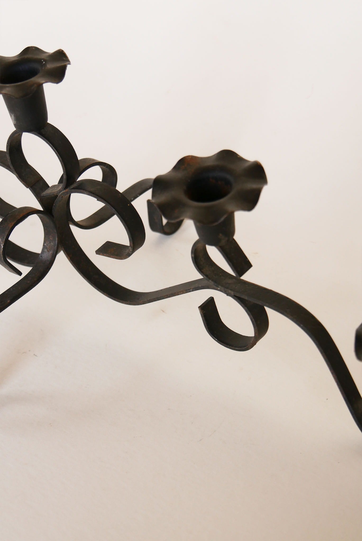 Black Iron candelabra, Vintage Black candelabra, Vintage Metal candelabra, Vintage Black Metal candelabra, Vintage Wrought Iron candelabra, Vintage Iron candelabra