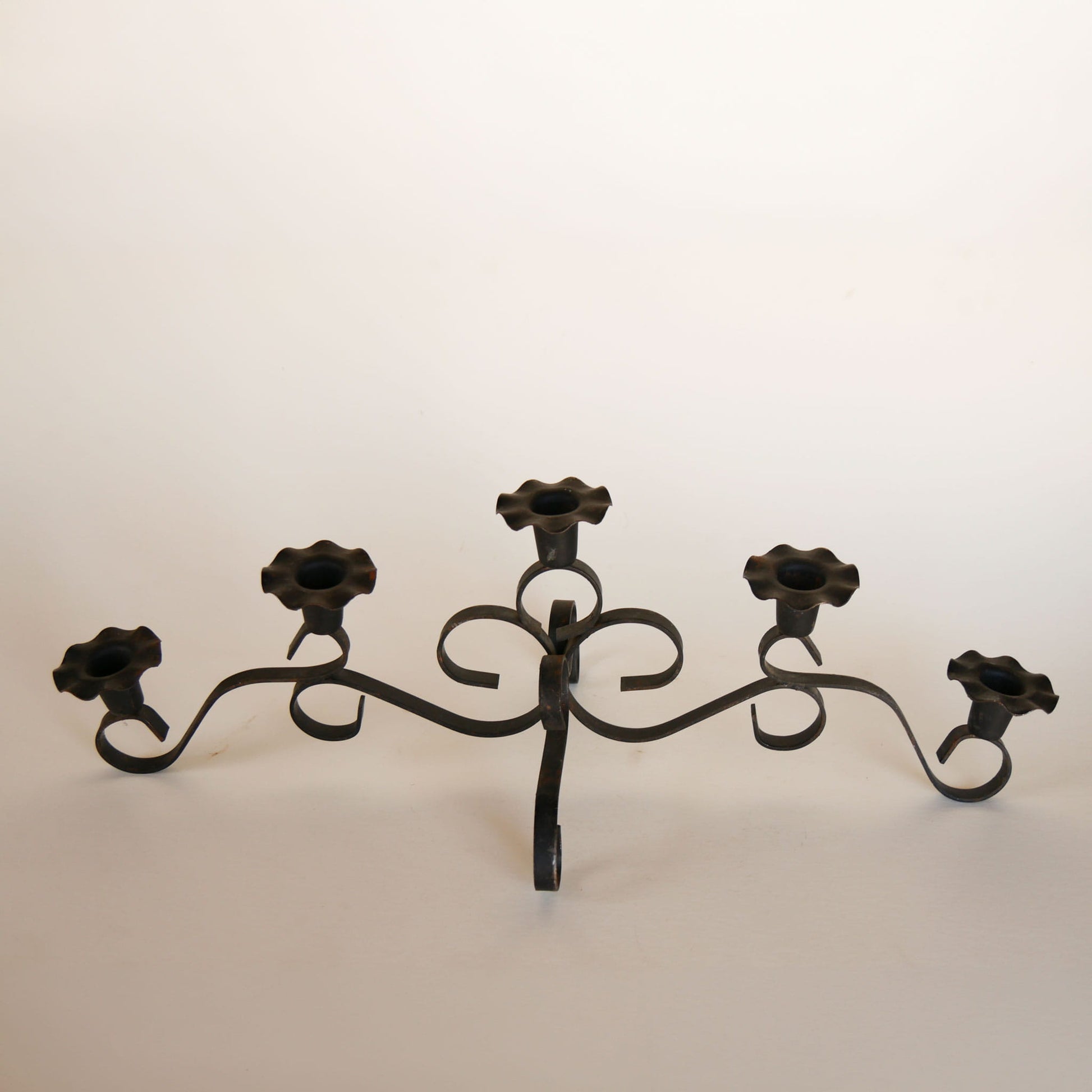 Black Iron candelabra, Vintage Black candelabra, Vintage Metal candelabra, Vintage Black Metal candelabra, Vintage Wrought Iron candelabra, Vintage Iron candelabra